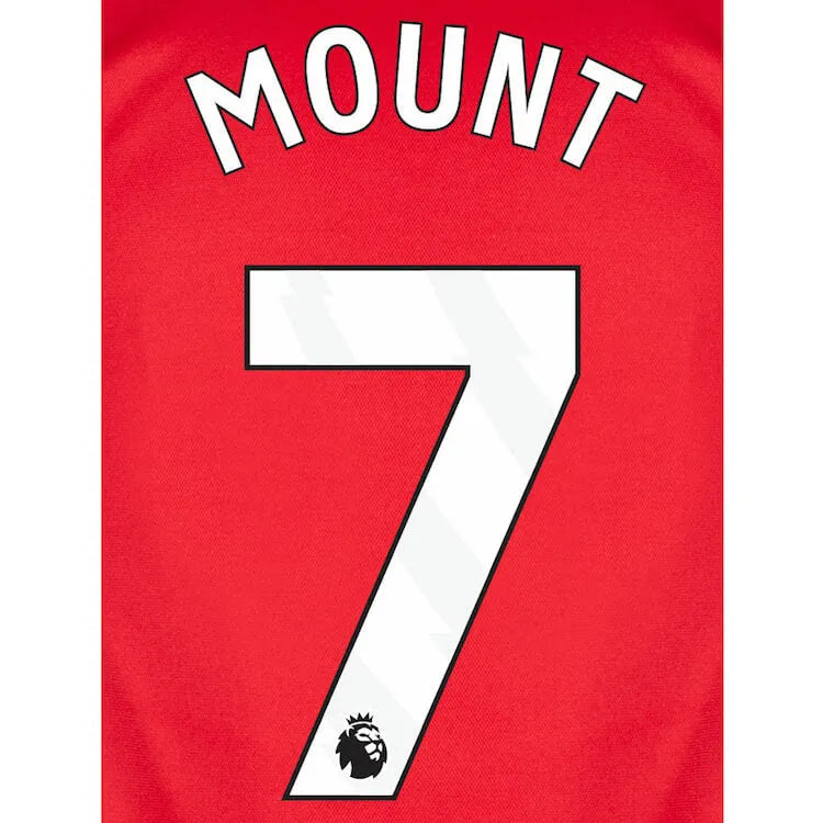 Manchester United 2023-Home Mount #7 Jersey Name Set-White (Back)