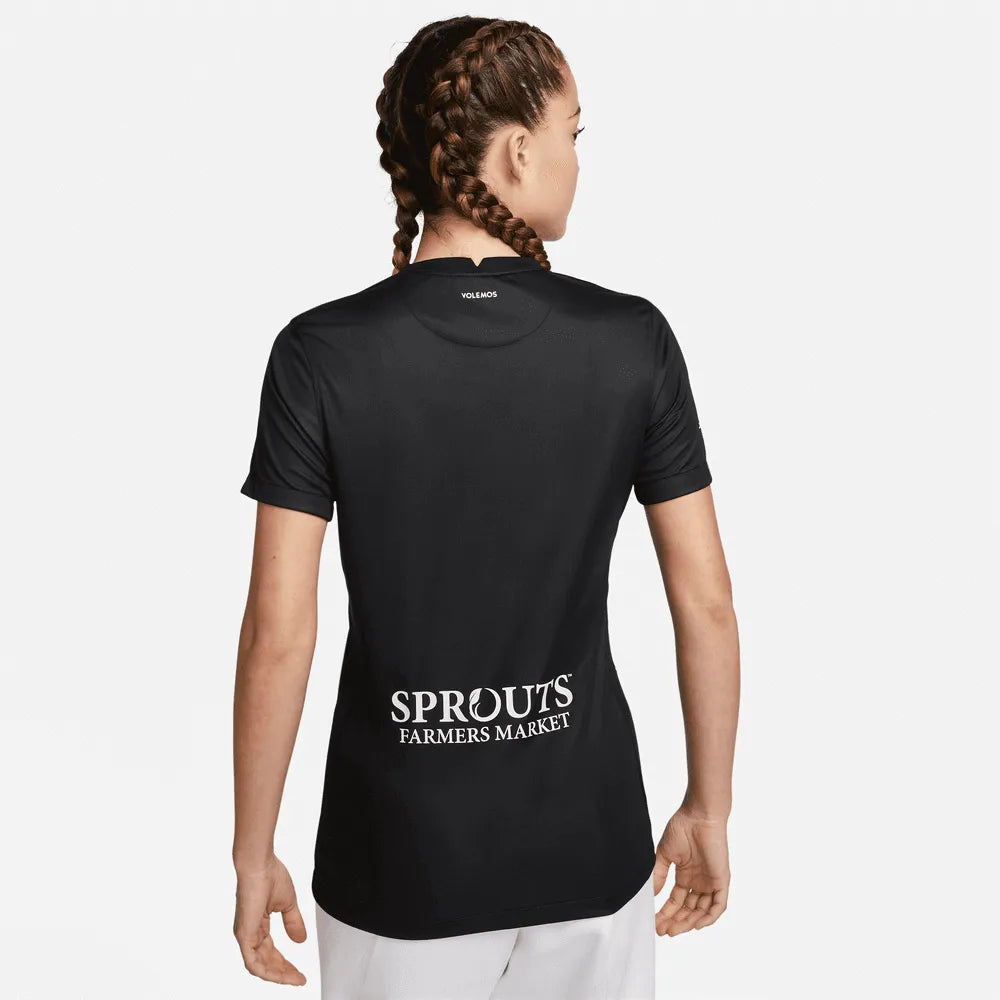 Nike 2023 Angel City FC Women's Home Jersey - Black (Model - Back)