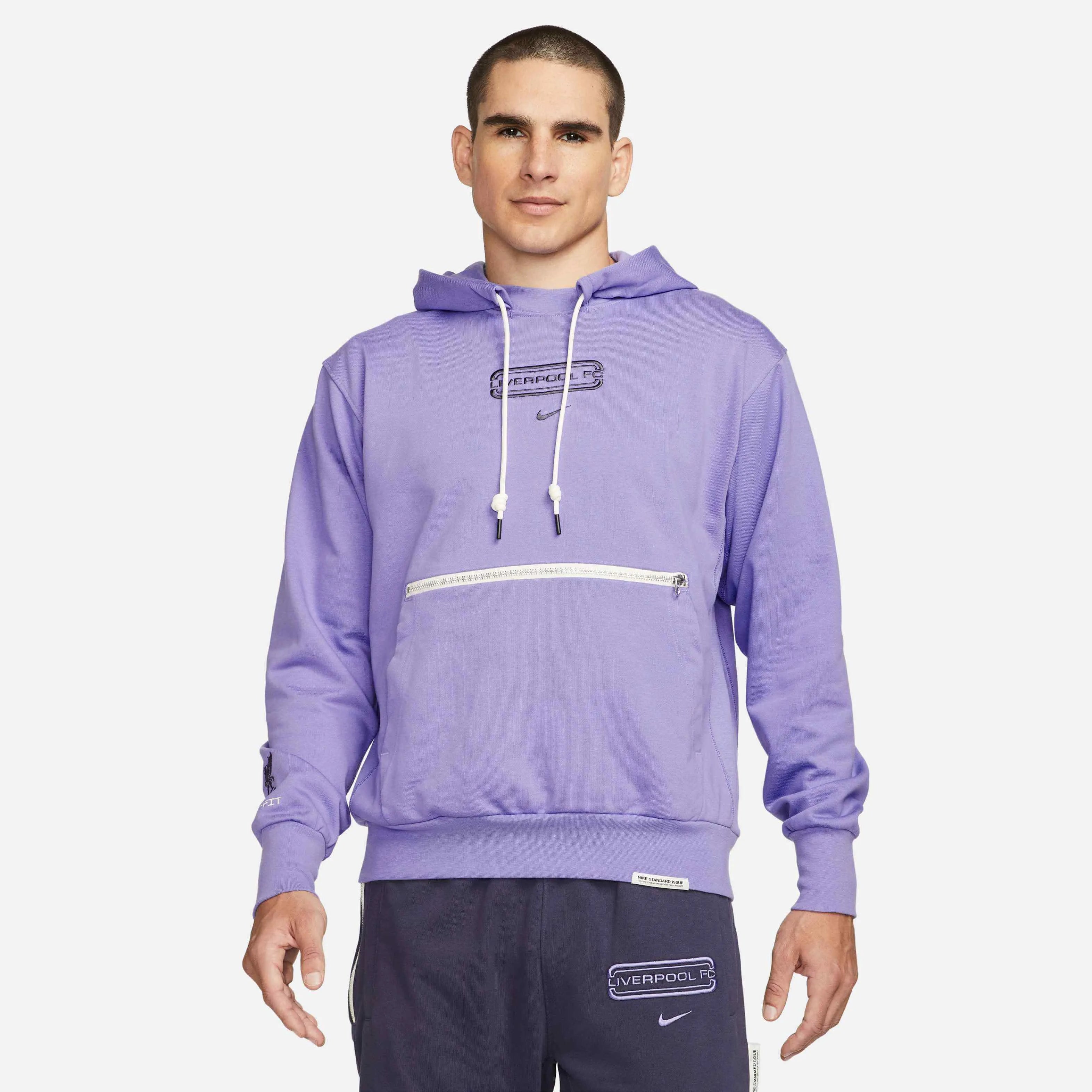 Nike 2023-24 Liverpool Men's Standard Issue Hoodie (Model - Front)