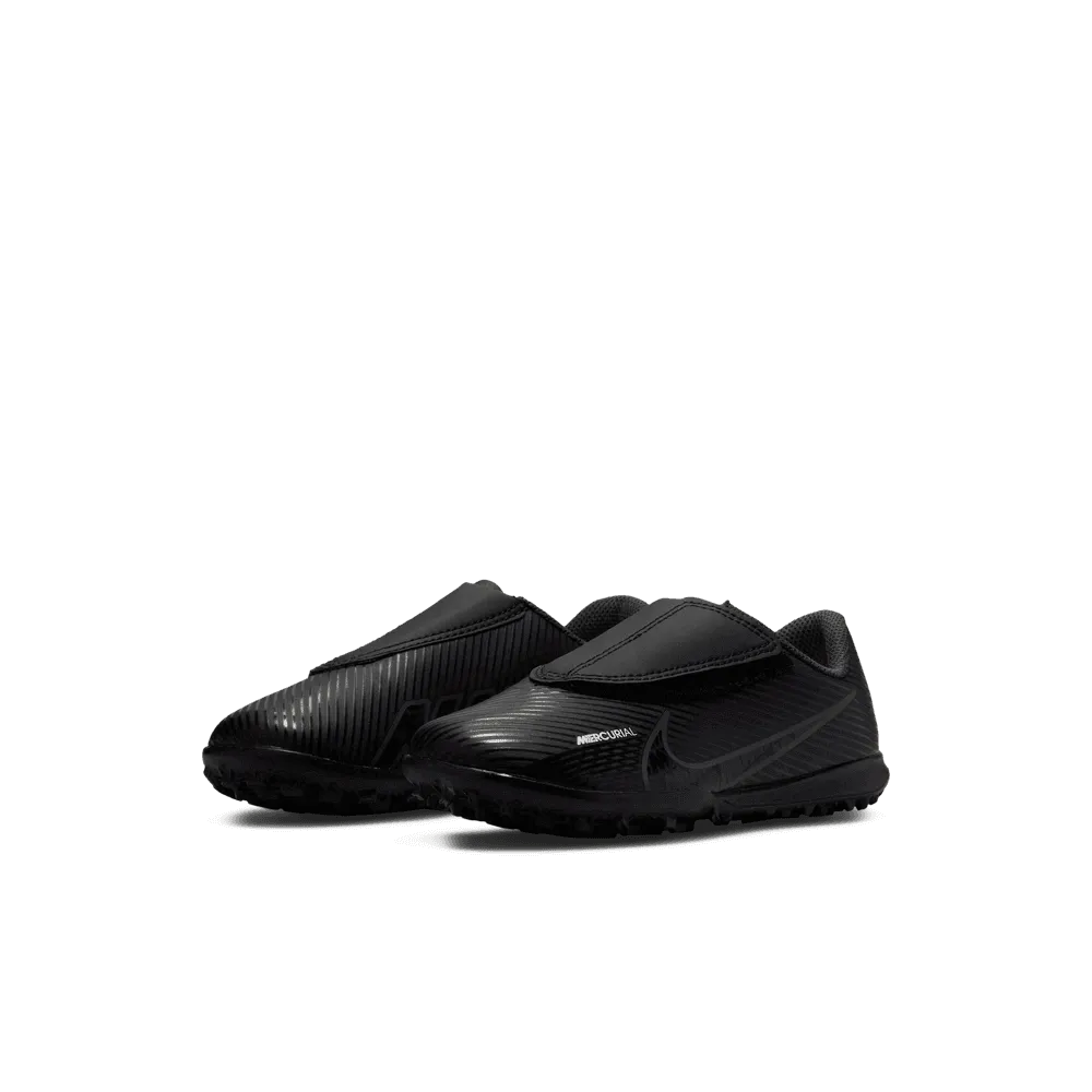 Nike Kids Vapor 15 Club Turf PS (V) - Black-Grey (Pair - Diagonal)