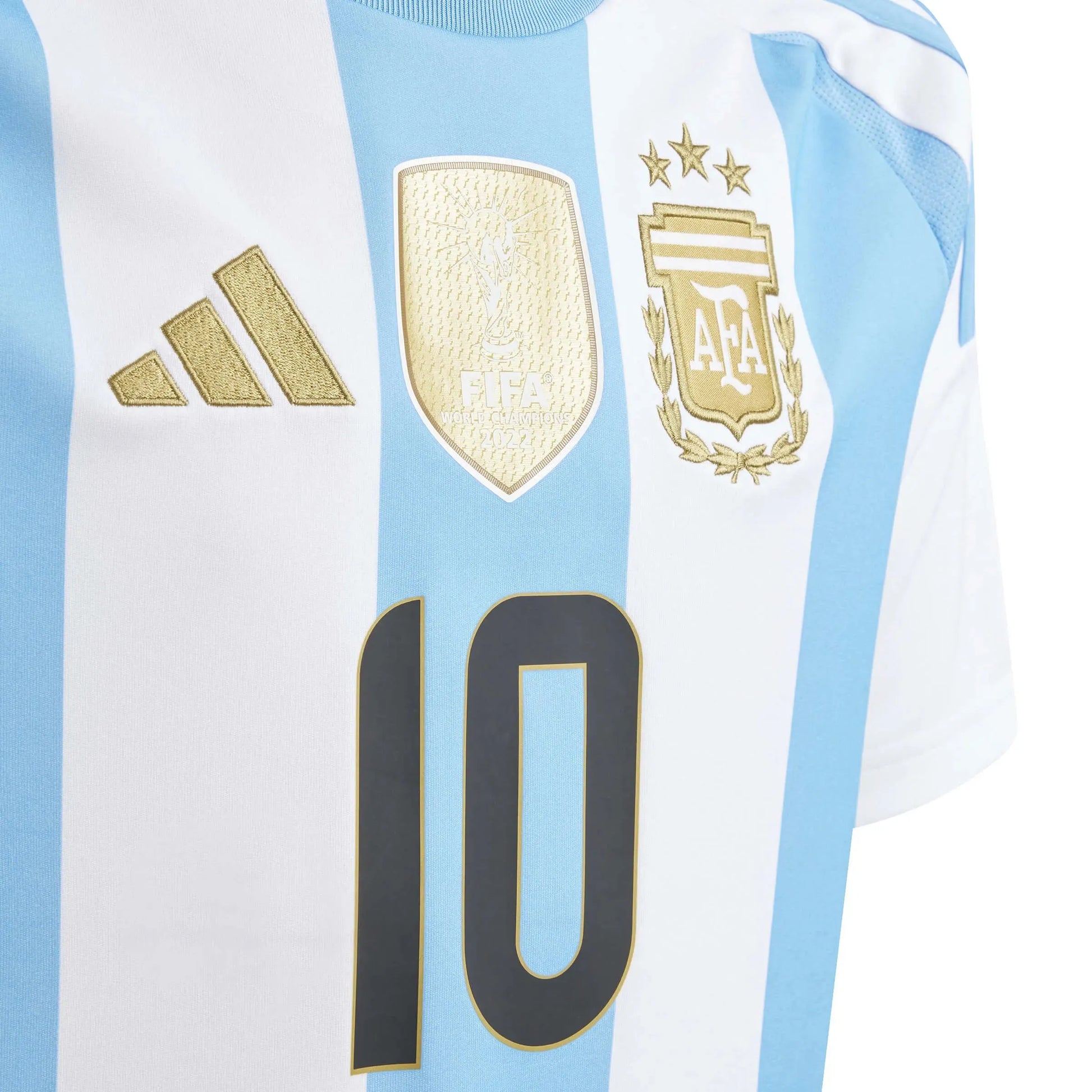 adidas 2024-25 Argentina Youth Stadium Home Messi #10 Jersey (Detail 1)