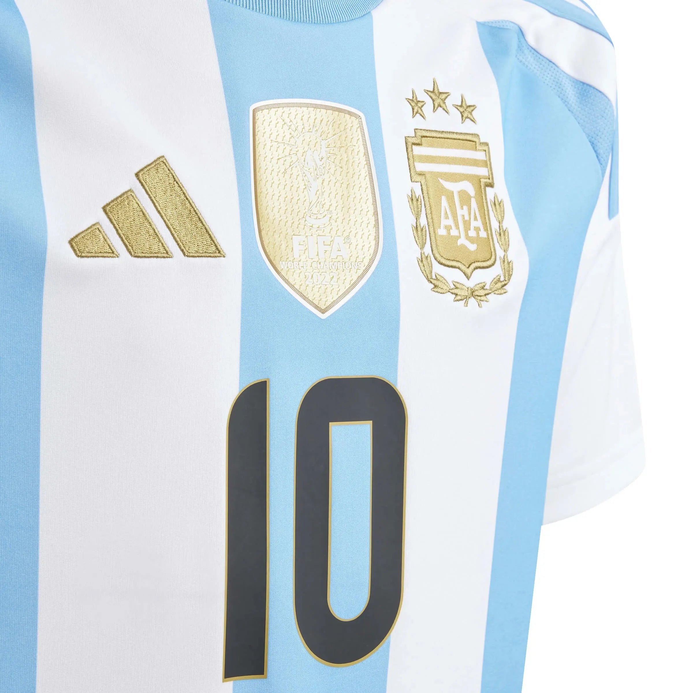 adidas 2024-25 Argentina Youth Stadium Home Messi #10 Jersey (Detail 1)