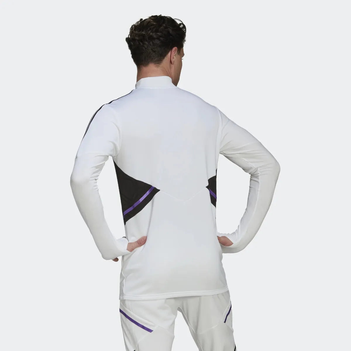 adidas 2022-23 Real Madrid Condivo 22 Training Top - White (Model - Back)