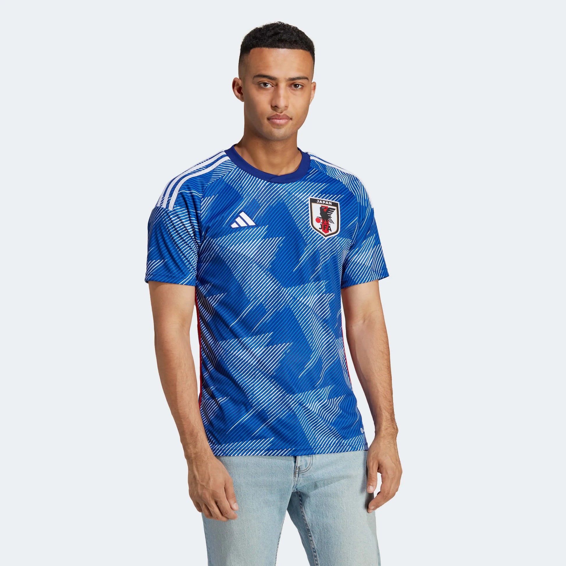  adidas 2022-23 Japan Home Jersey Blue-White (Model - Front)