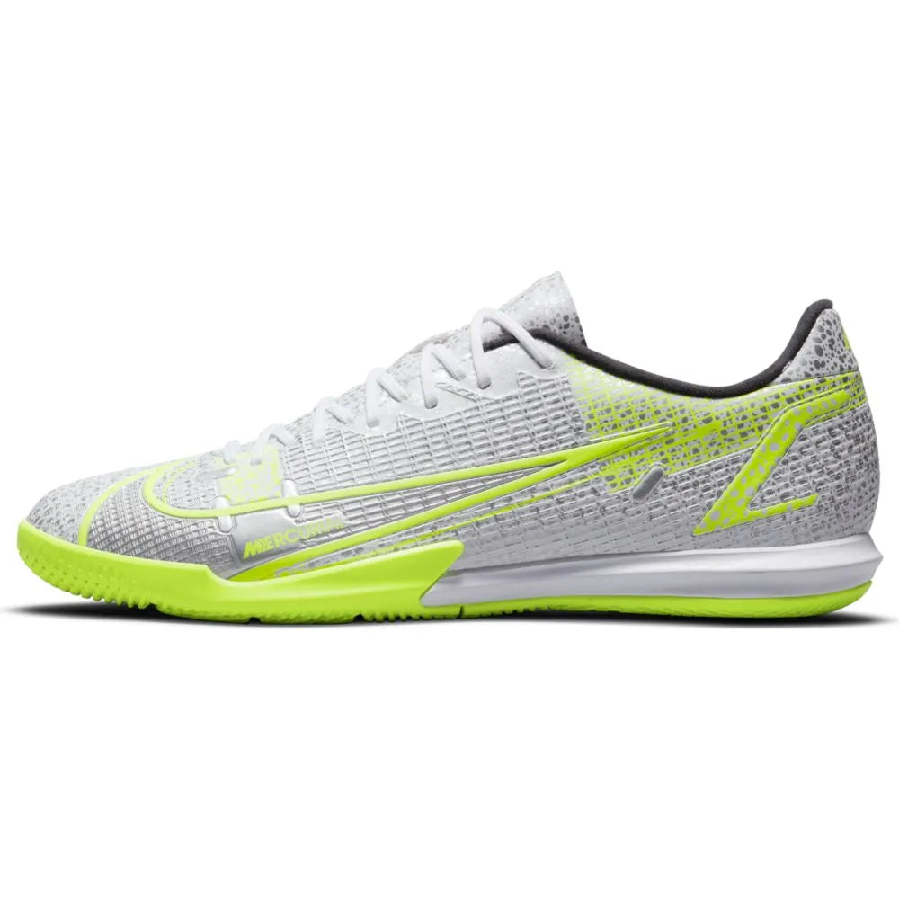 Nike Vapor 14 Academy IC - White-Grey-Volt  (Side 1)