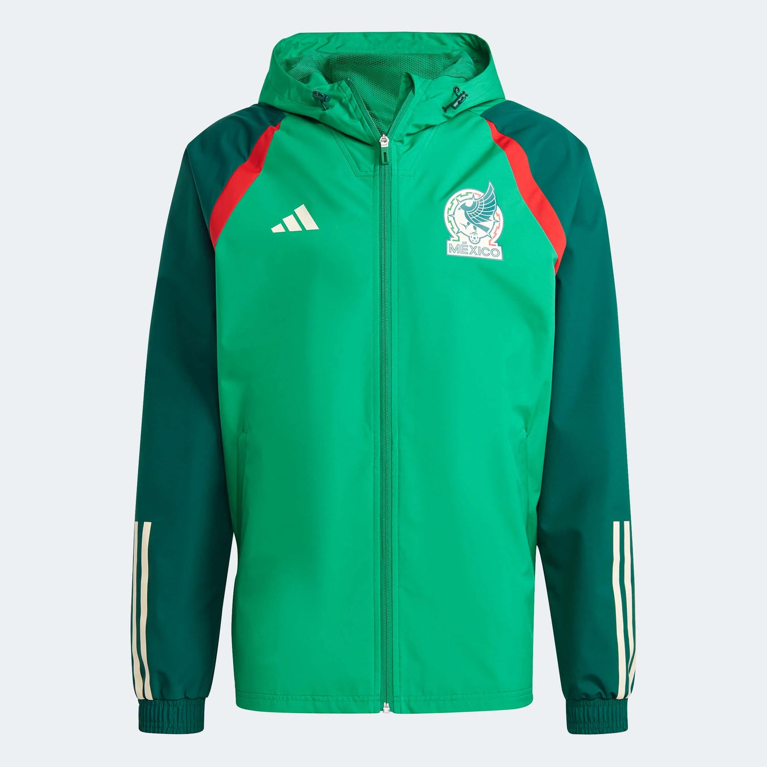 adidas 2022-23 Mexico All-Weather Jacket (Front)