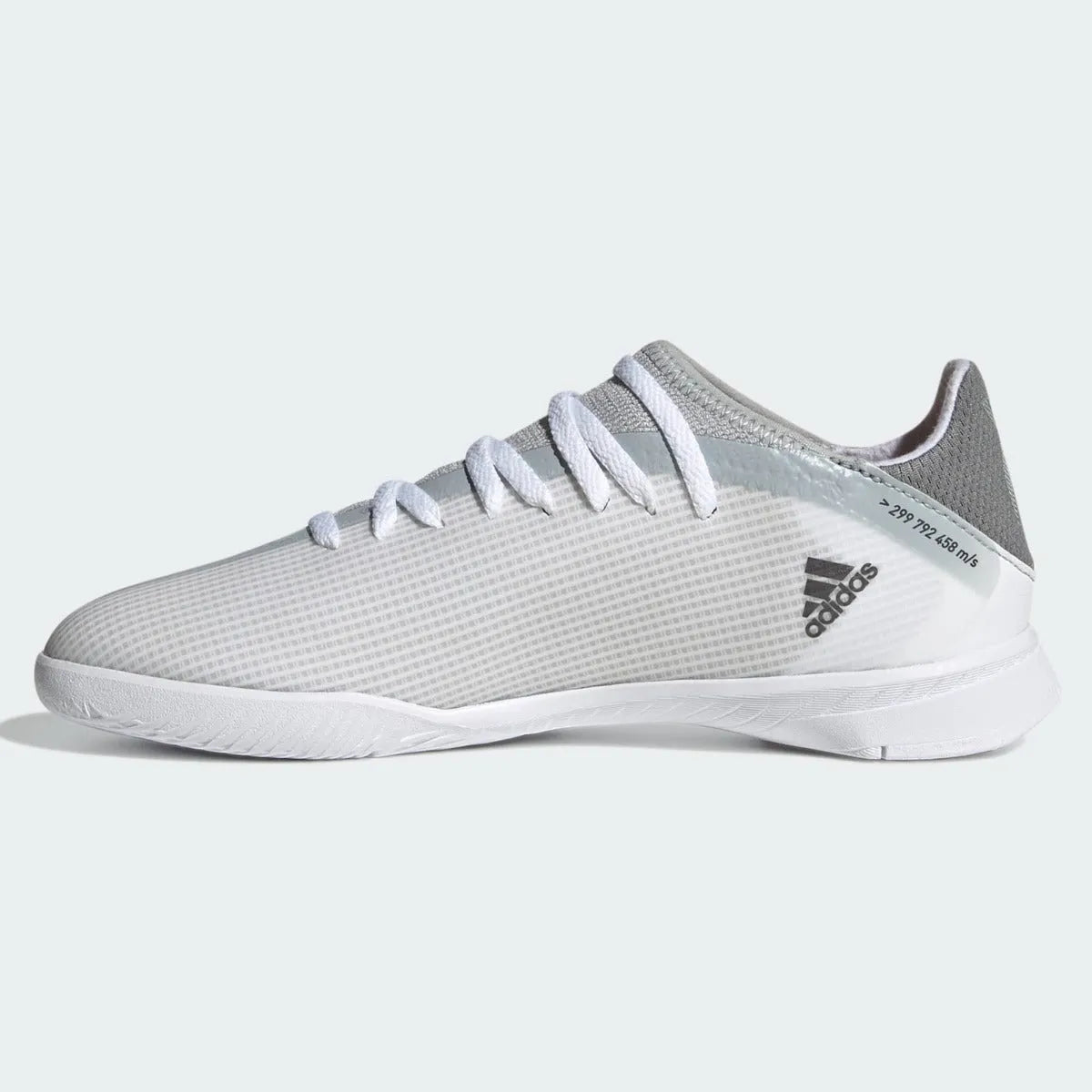 Adidas JR X Speedflow .3 IN - White-Iron Metallic (Side 2)