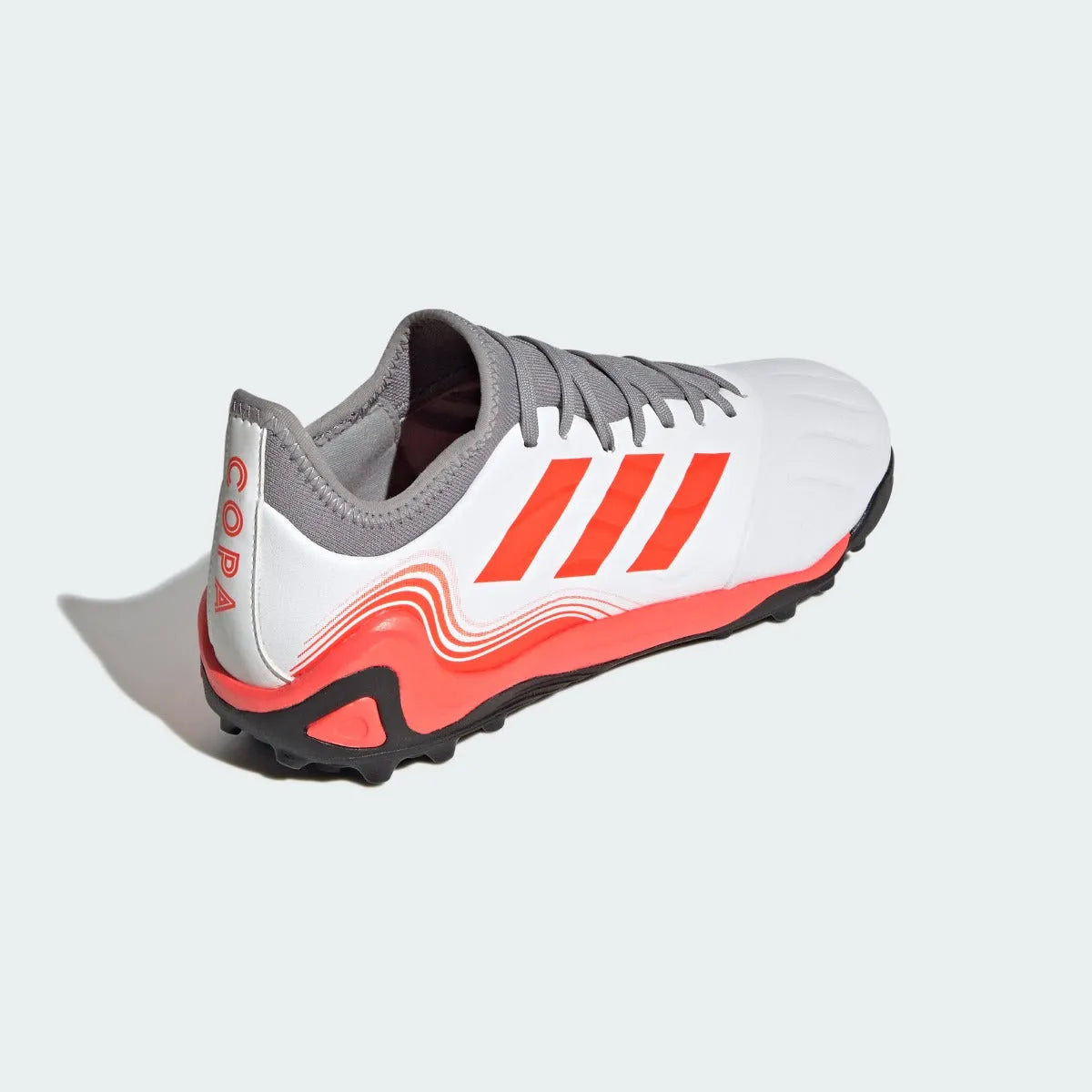 Adidas Copa Sense .3 TF - White-Grey-Solar Red (Diagonal 2)