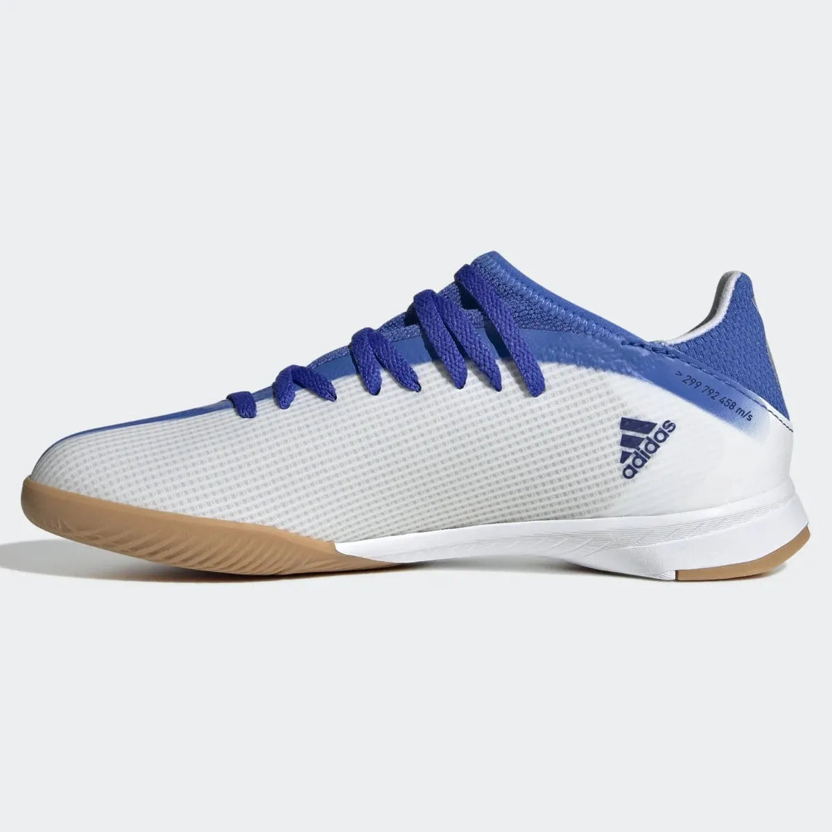 adidas JR X Speedflow .3 Indoor - White-Hi Res Blue (Side 2)