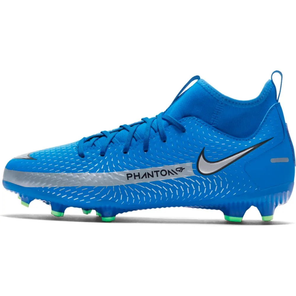 Nike JR Phantom GT Academy FG-MG - Blue-Silver (Side 1)