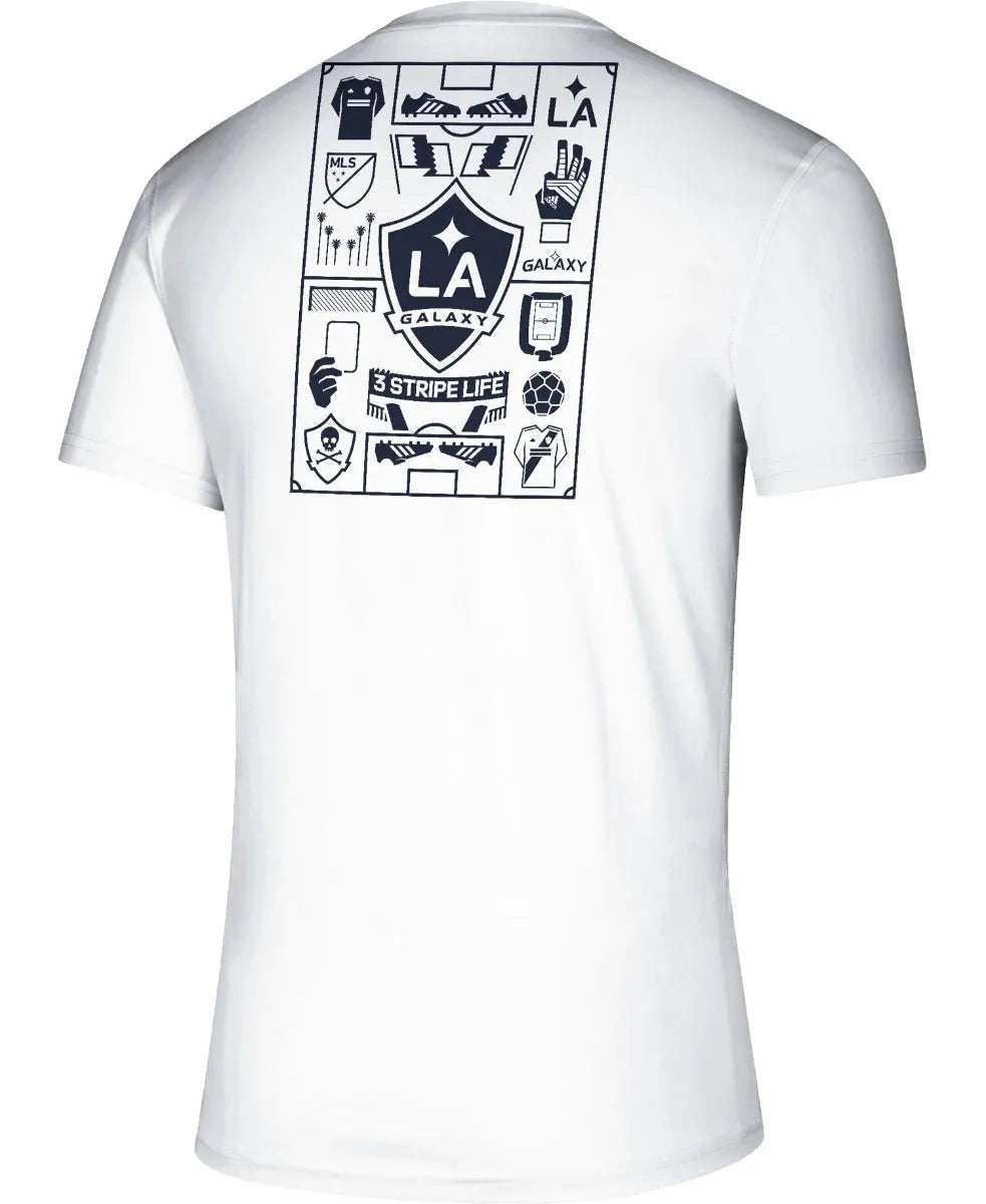 adidas 2020 LA Galaxy SS Creator Tee - White