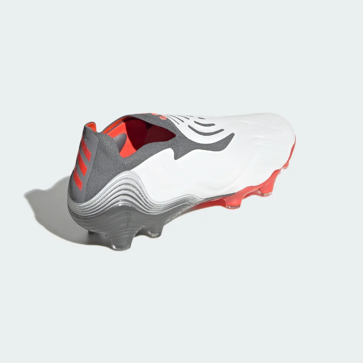 Adidas Copa Sense + FG - White-Grey-Solar Red (Diagonal 2)