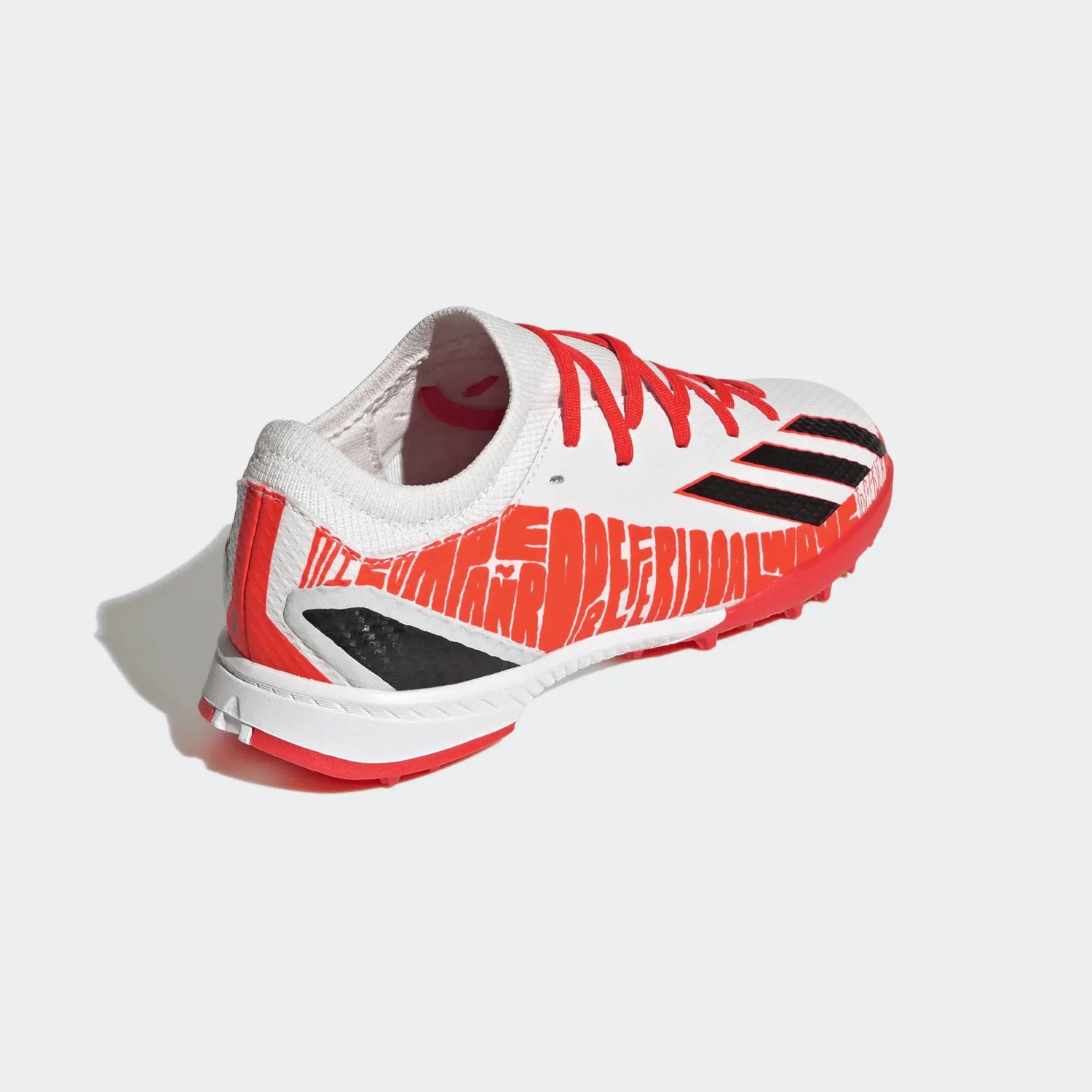 adidas JR X SpeedPortal Messi .3 Turf - White-Black-Solar Red (Diagonal 2)