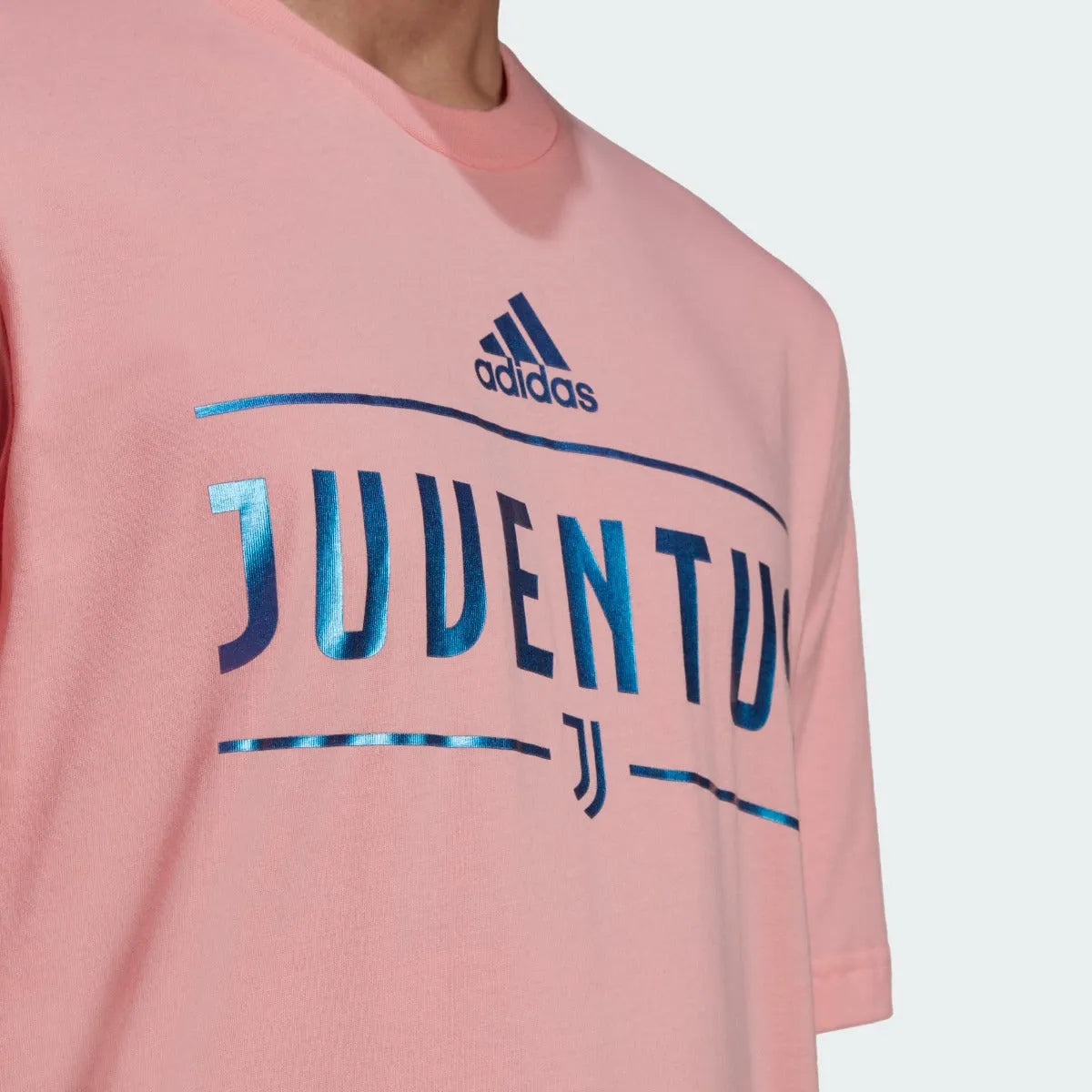 adidas 2022-23 Juventus Graphic Tee - Glow Pink (Detail 1)