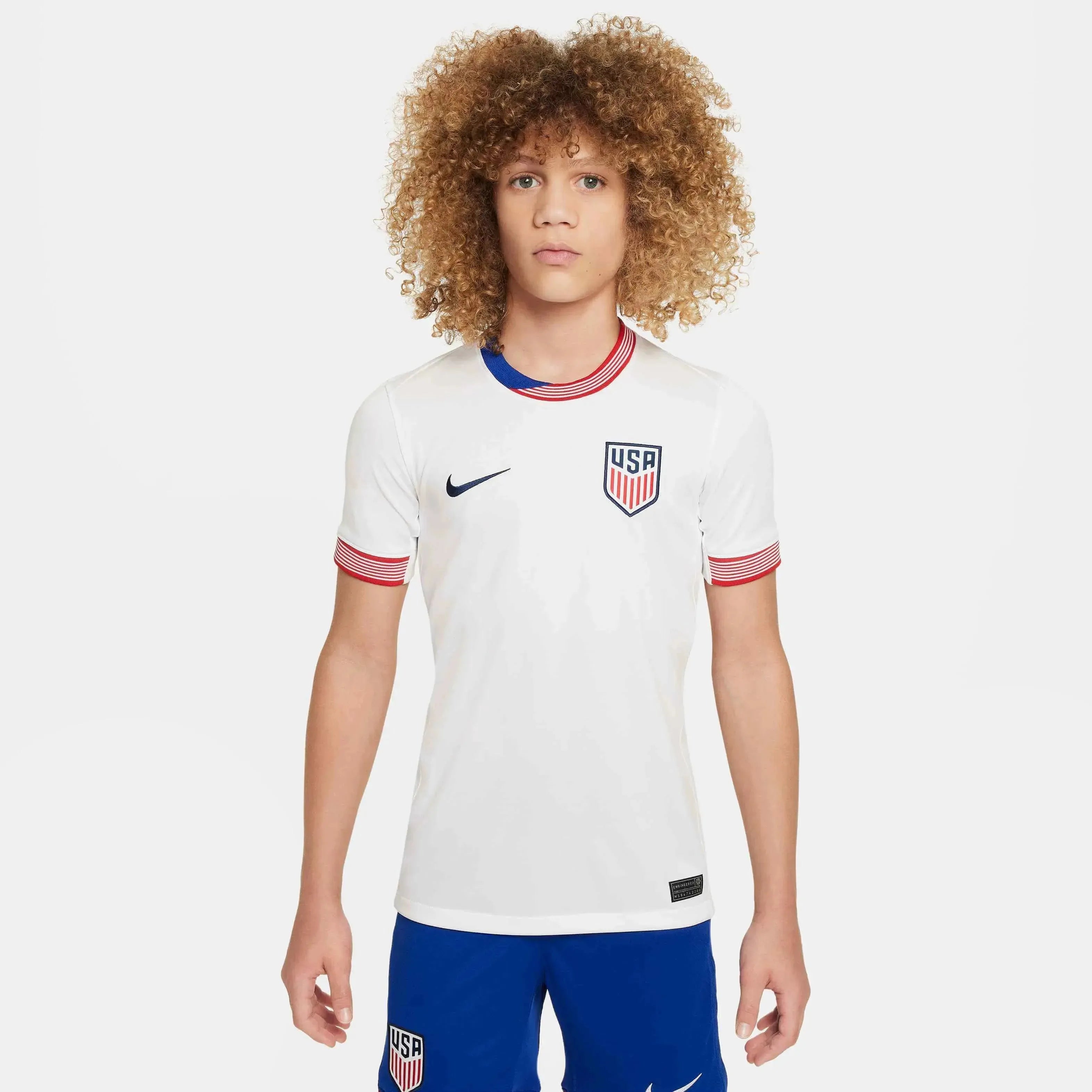 Nike 2024-25 USA Youth Stadium Home Jersey (Model - Front)