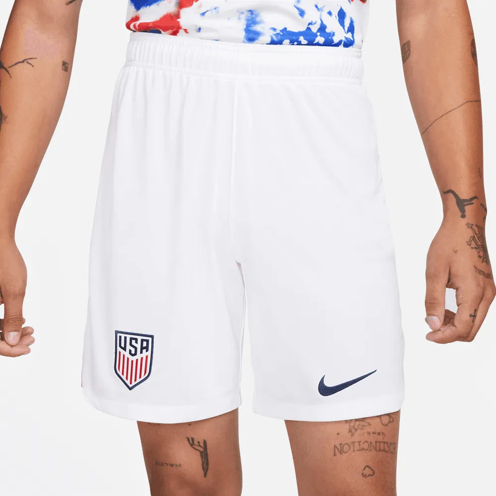 Nike 2022-23 USA Home Shorts - White (Front)