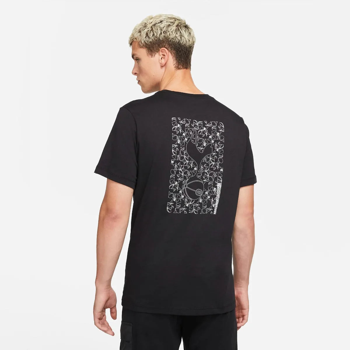 Nike 2021-22 Tottenham Voice Tee - Black (Model - Back)