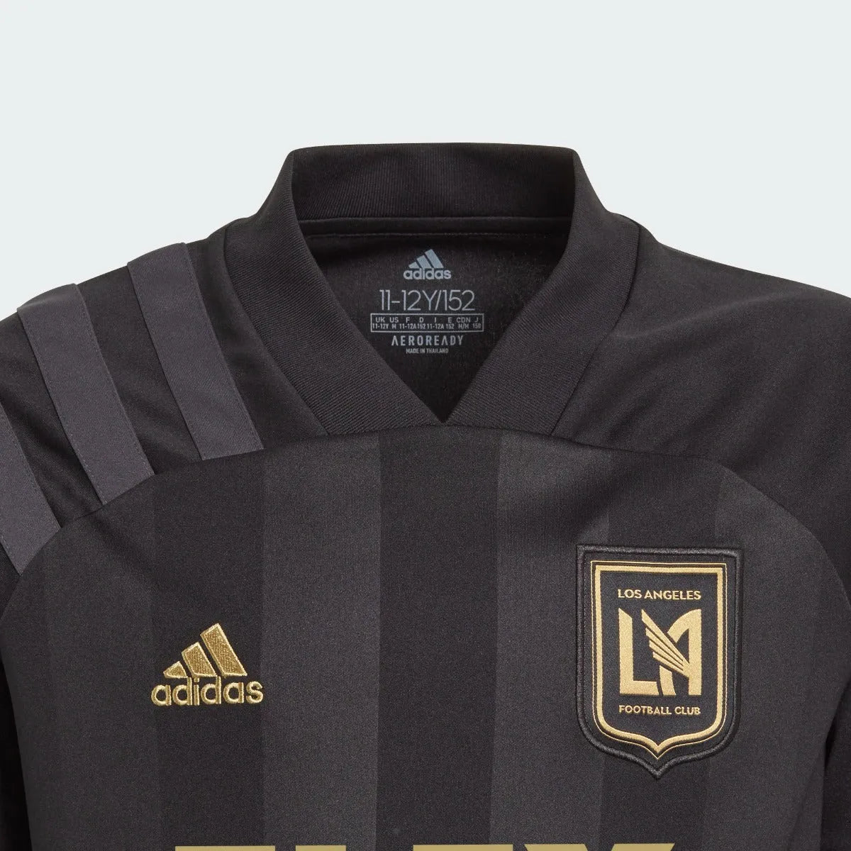 Adidas 2021 LAFC Youth Home Jersey - Black-Gold (Detail 1)