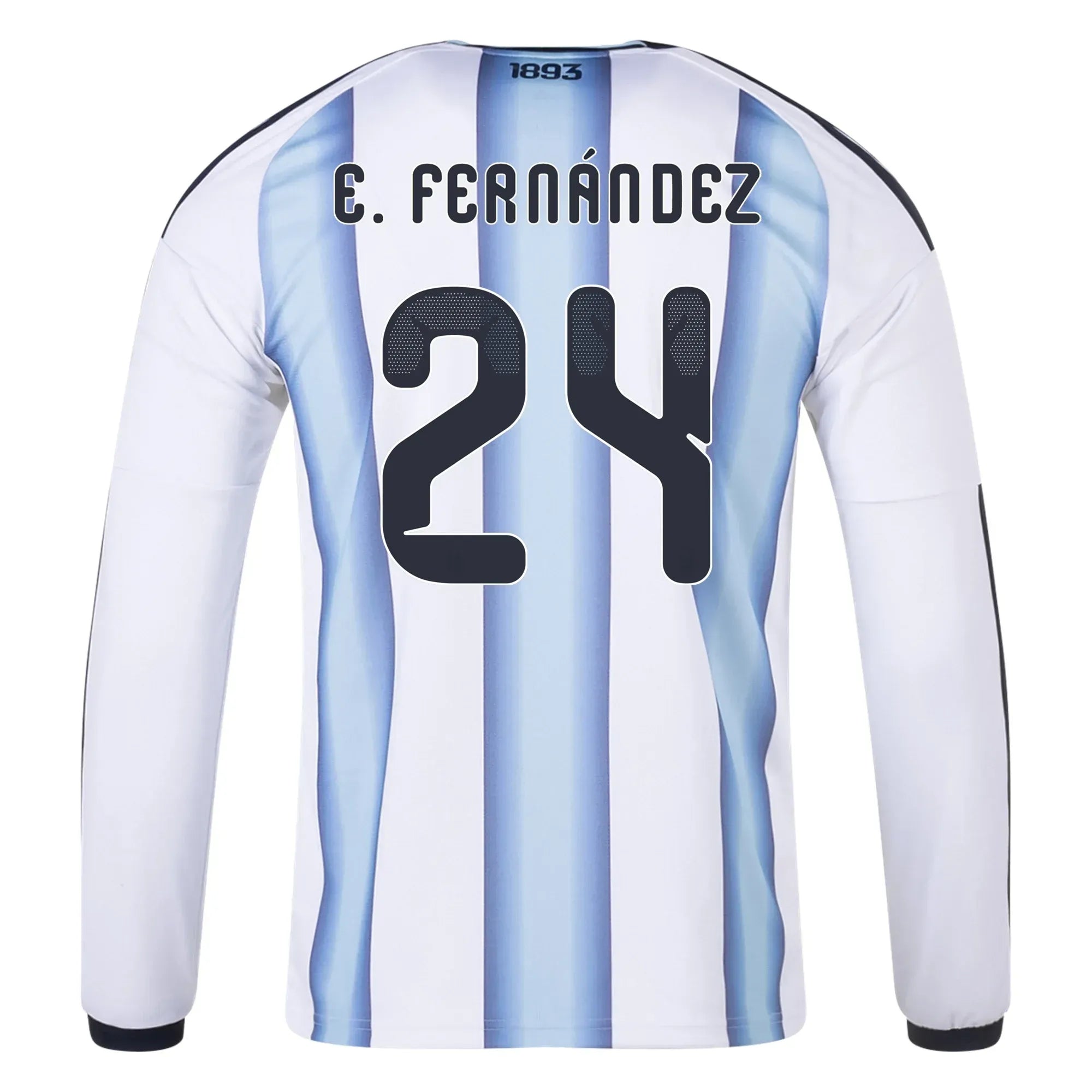 adidas 2026 Argentina Men's Stadium Home Long-Sleeve Soccer Jersey (E. Fernandez)