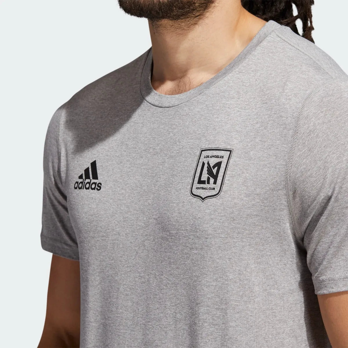 Adidas 2021 LAFC Creator SS Tee - Grey-Black (Detail 1)