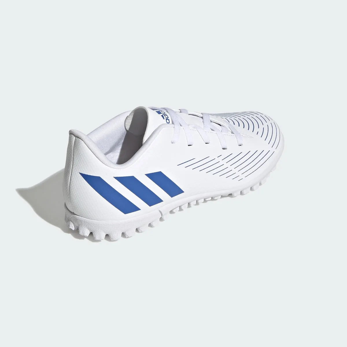 adidas Kids Predator Edge .4 Turf - White-Hi Res Blue (Diagonal 2)