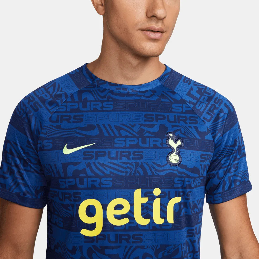 Nike 2022-23 Tottenham Pre-Match Jersey - Indigo Force-Volt (Detail 1)