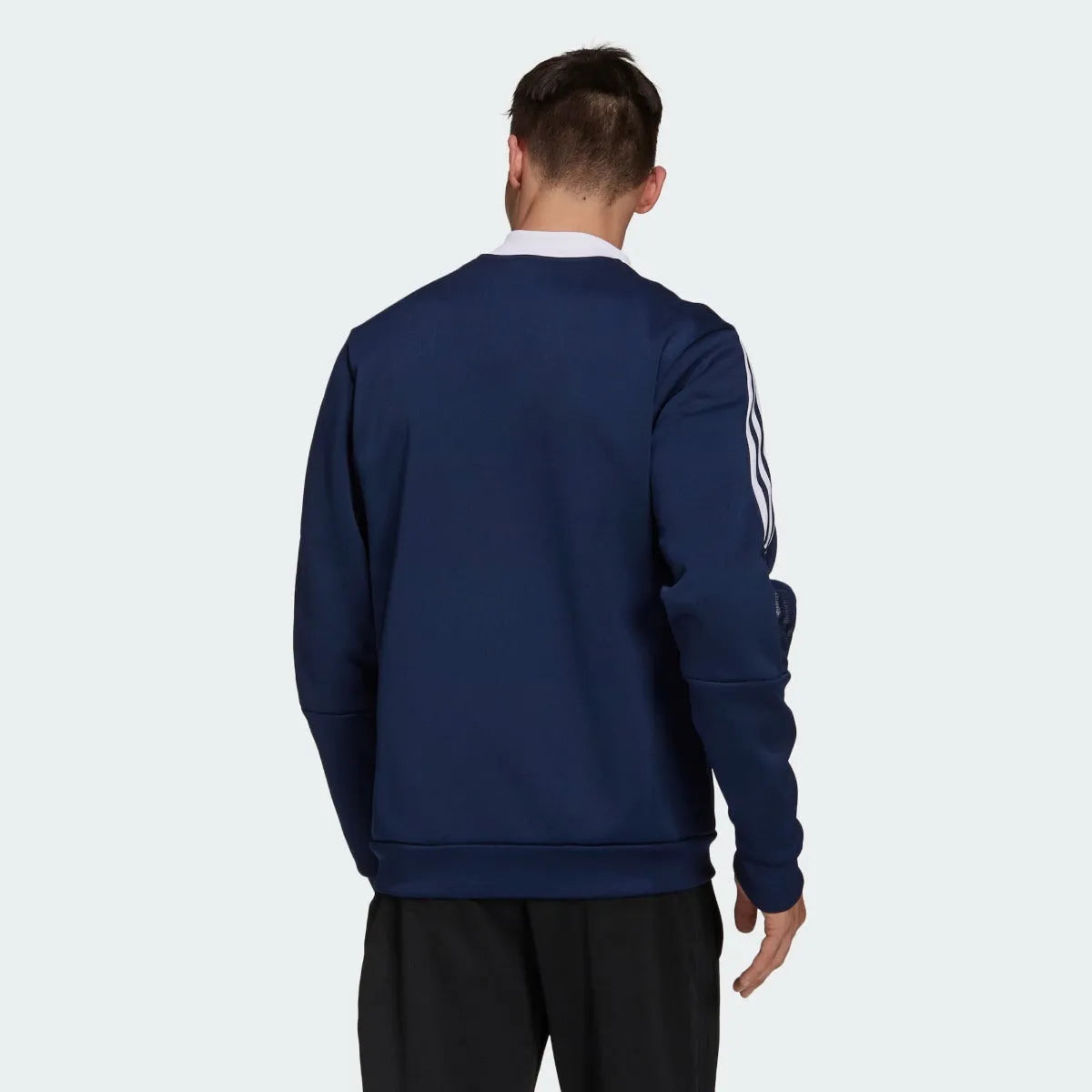 Adidas 2021 LA Galaxy Anthem Jacket - Navy-White (Model - Back)