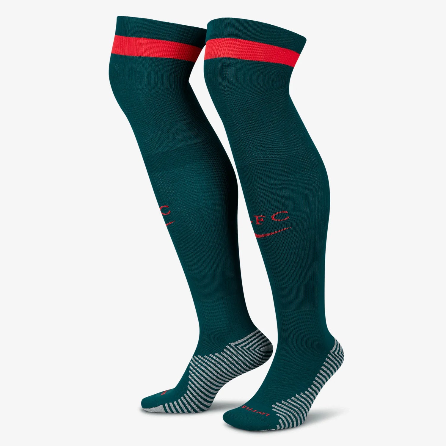 Nike 2022-23 Liverpool FC Away OTC Socks - Dark Teal-Red (Lateral)
