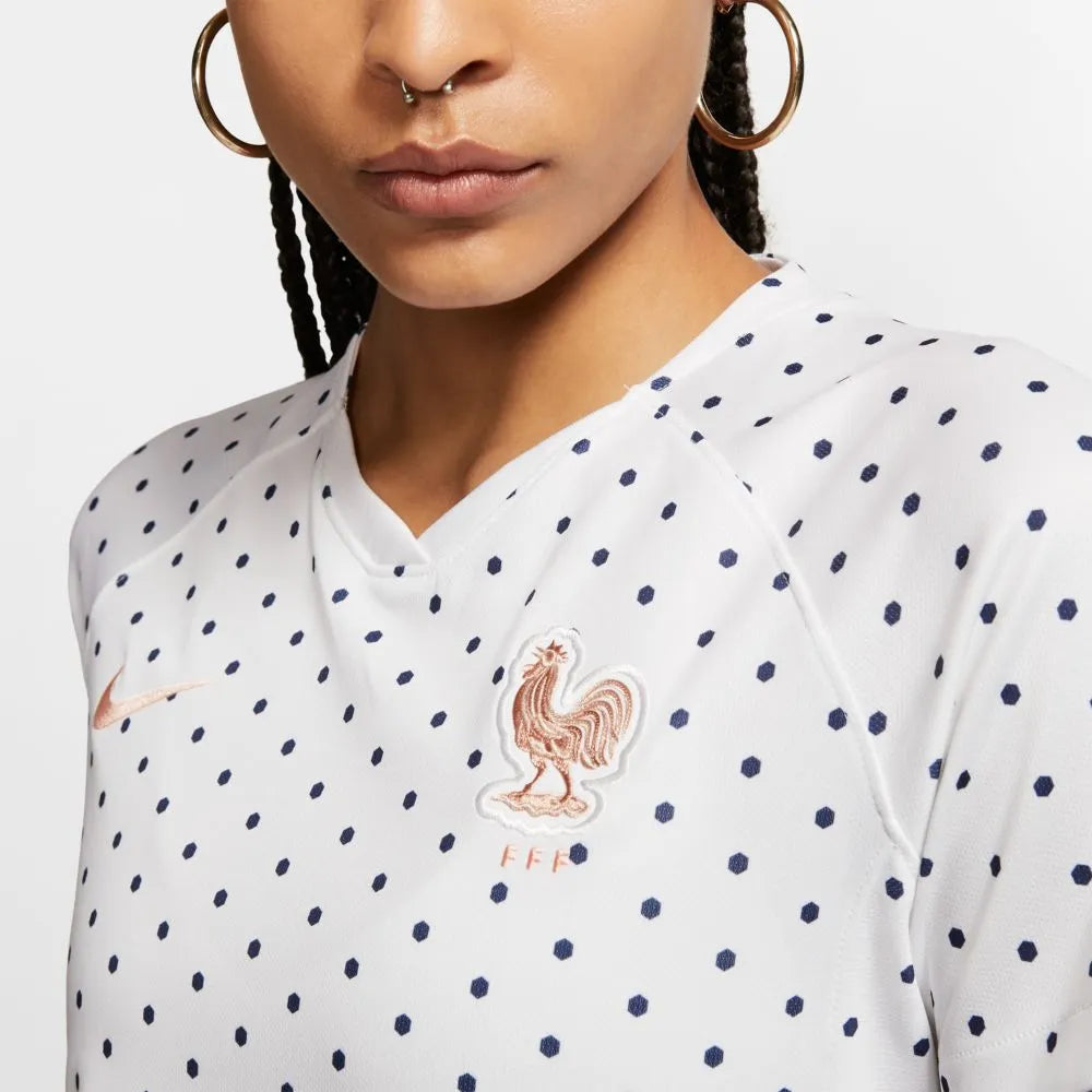 Nike France 2019-20 Women's WC Away Jersey - White
