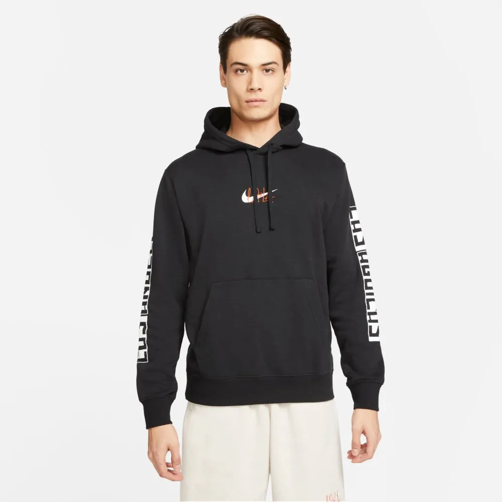 Nike 2021-22 Club America PO Fleece Hoodie - Black (Model - Front)