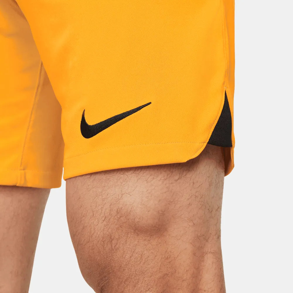 Nike 2022-23 Netherlands Home Shorts - Orange-Black (Detail 3)