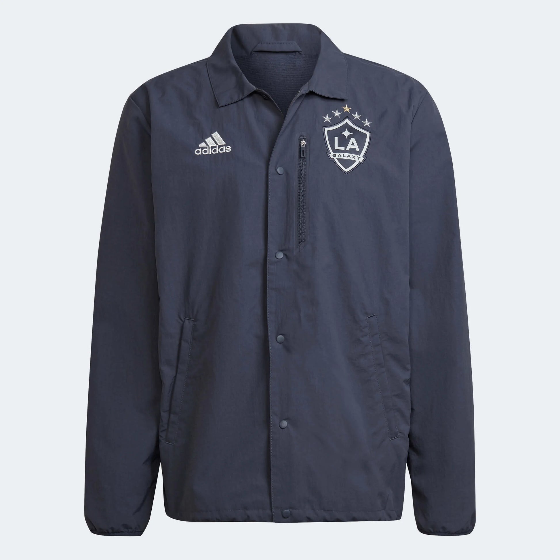 adidas 2022-23 LA Galaxy Anthem Jacket - Shadow Navy (Front)