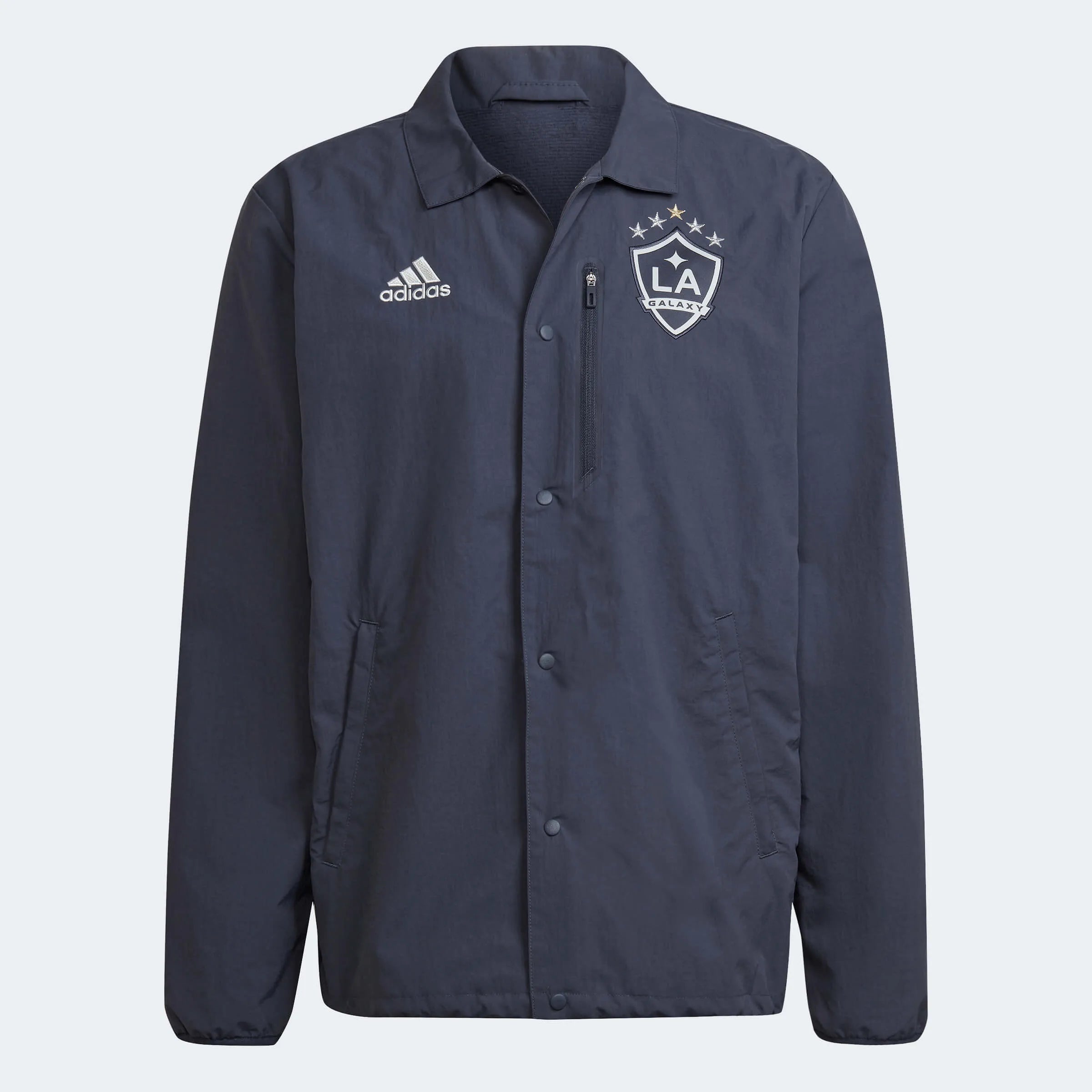 adidas 2022-23 LA Galaxy Anthem Jacket - Shadow Navy (Front)