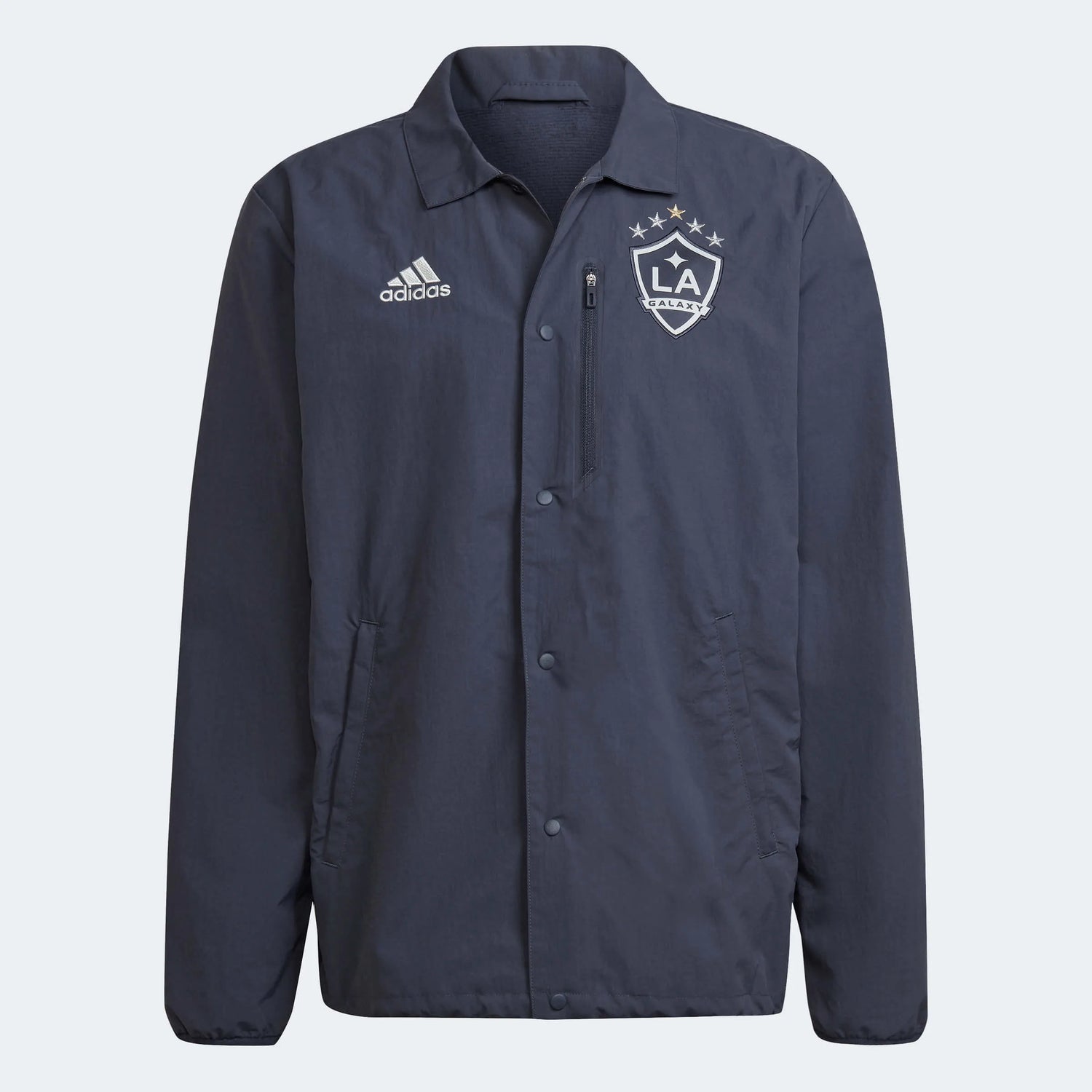 adidas 2022-23 LA Galaxy Anthem Jacket - Shadow Navy (Front)