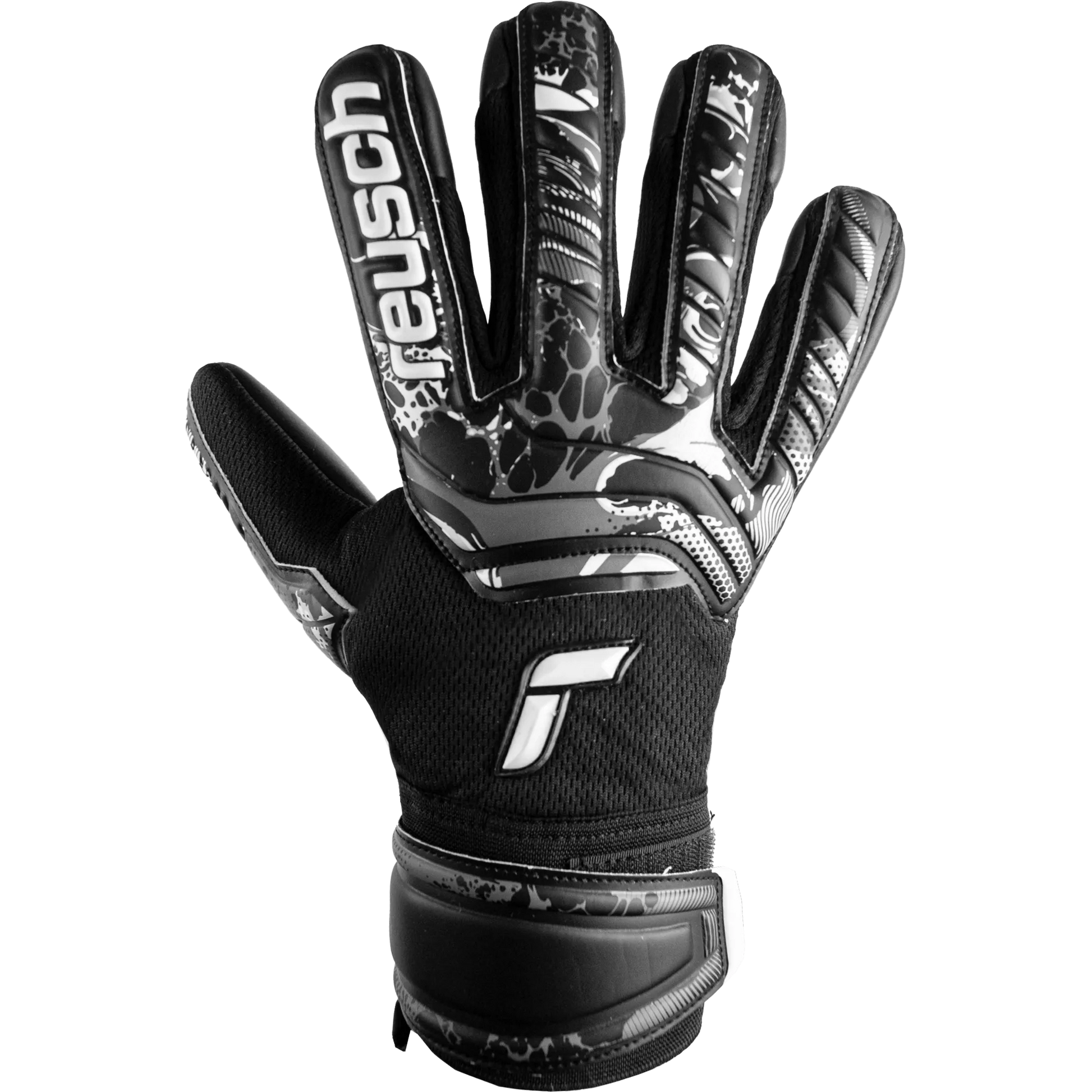 Reusch JR Attrakt Infinity FS Goalkeeper Gloves Black (Single - Outer)