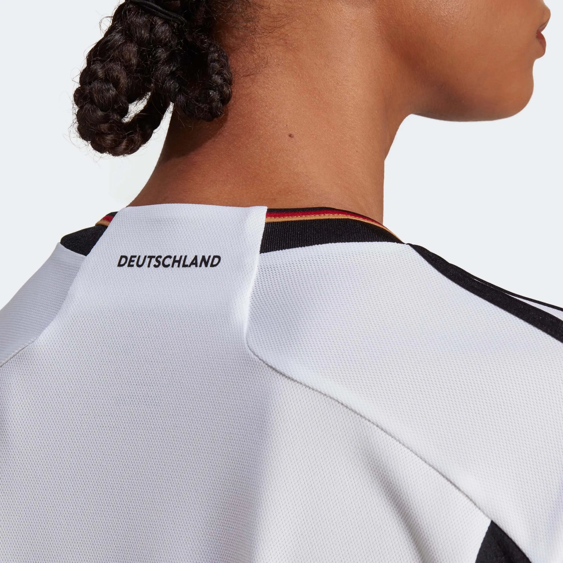 Adidas 2022-23 Germany Womens Home Jersey White-Black (Detail 2)
