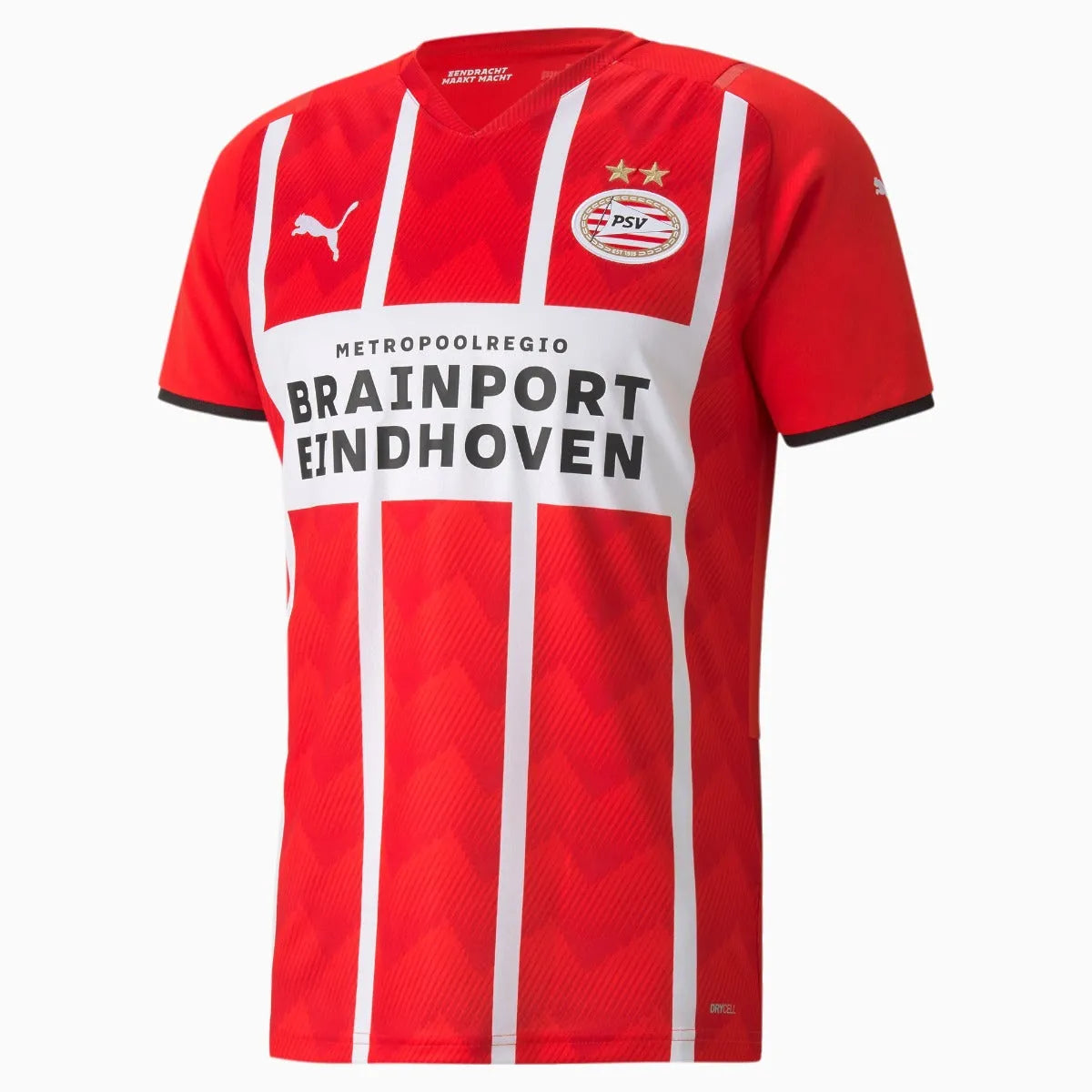 Puma 2021-22 PSV Home Jersey - Red-White (Front)