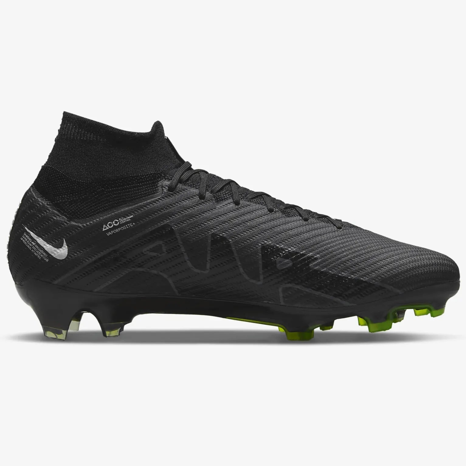 Nike Zoom Superfly 9 Elite FG - Black-Smoke Grey (Side 2)