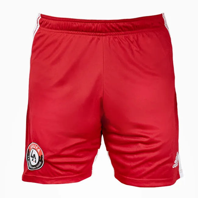front view of adidas LAUFA Men's Tastigo 19 Training Short - Red