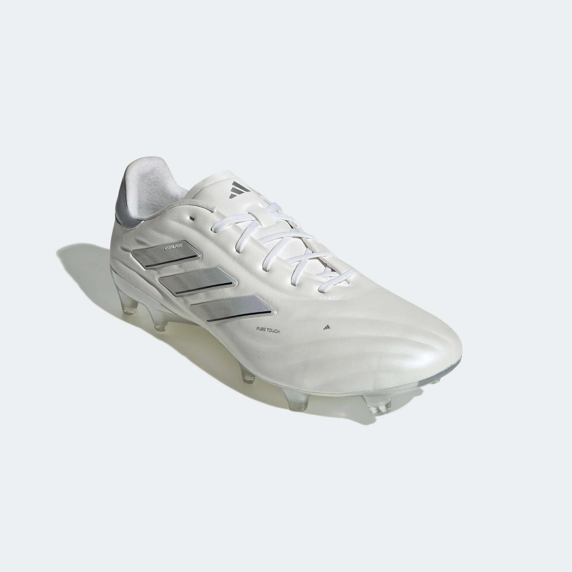adidas Copa Pure 2 Elite FG - (HO23) Cloud White - Cloud White - Silver Metallic (Lateral - Front)