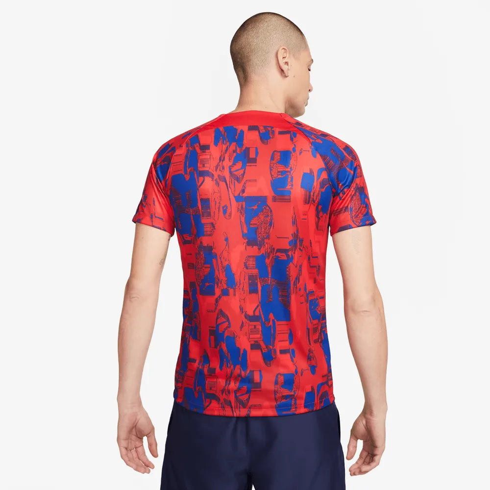 Nike 2023-24 Atletico Madrid Men's Pre-Match Jersey (Model - Back)