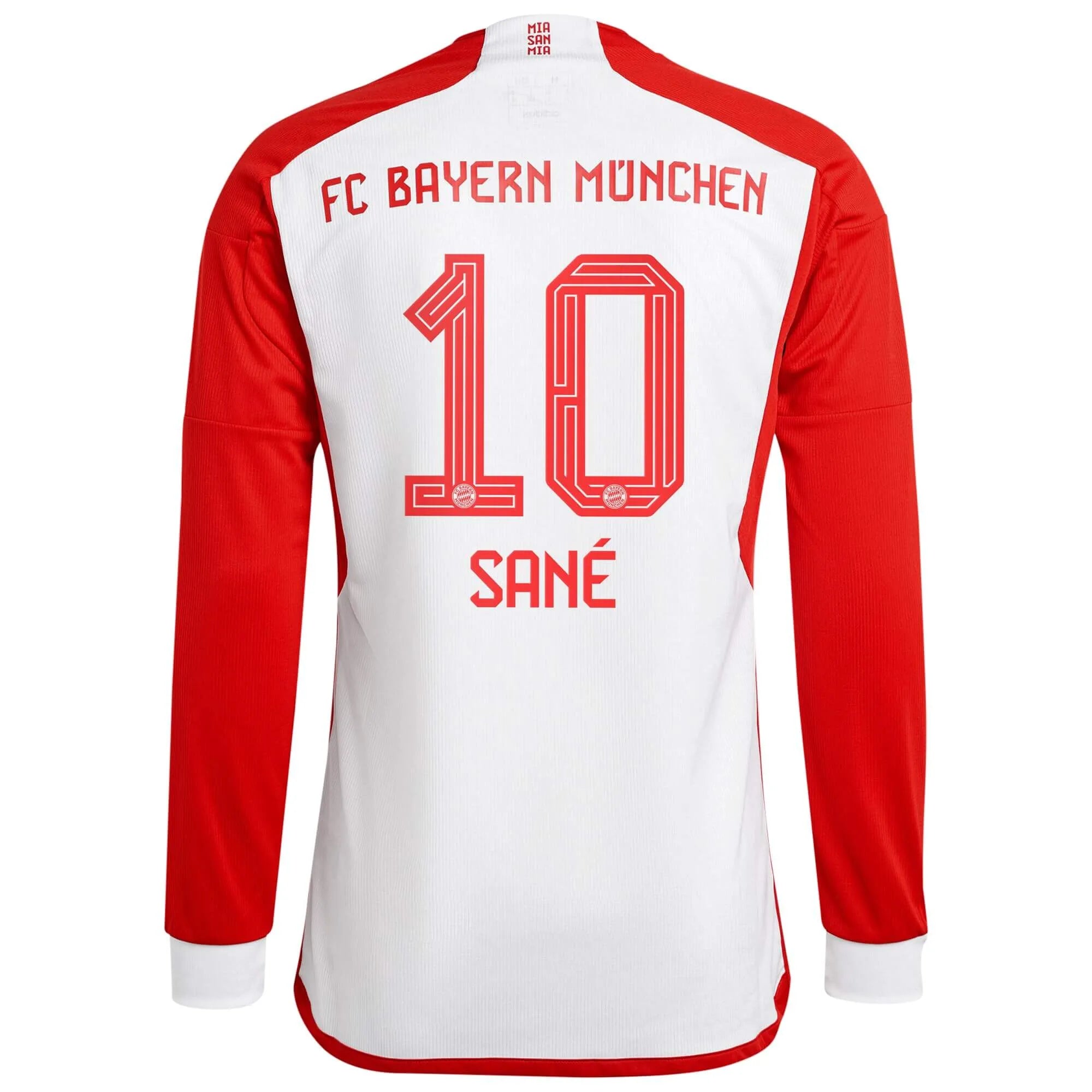 adidas 2023-24 Bayern Munich Men's Stadium Home Long-Sleeve Jersey