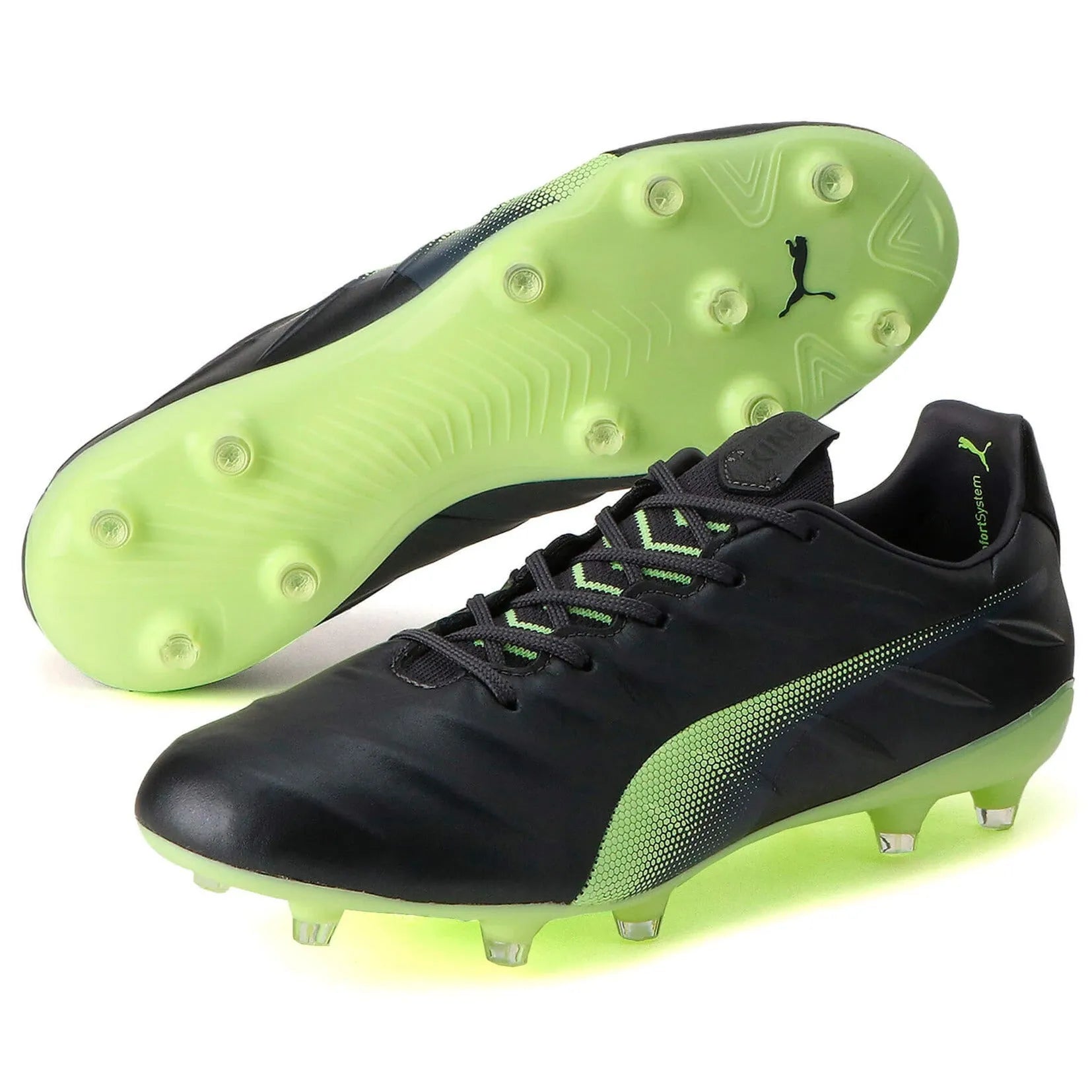 Puma KING Platinum 21 FG-AG - Asphalt-Fizzy Light (Pair)