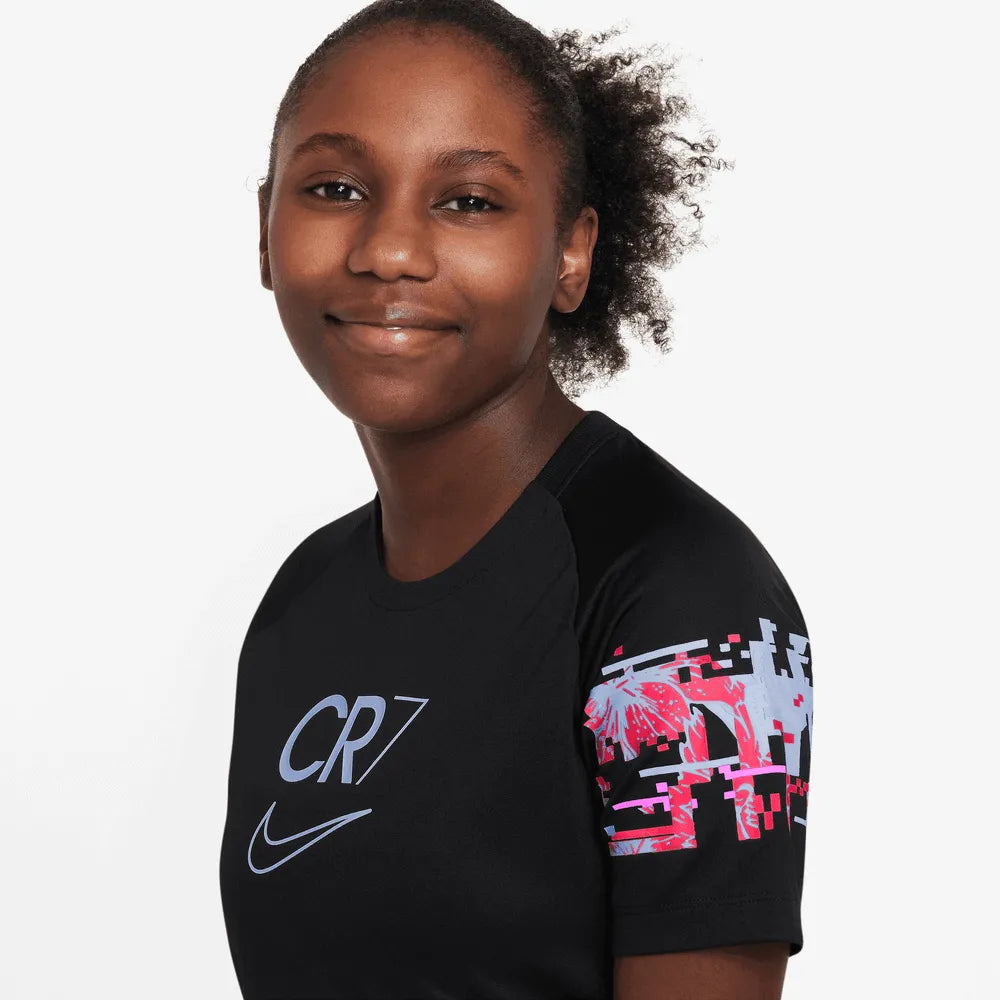 Nike 2023 CR7 Youth Training Jersey - Black-Blue-Pink (Detail 1)