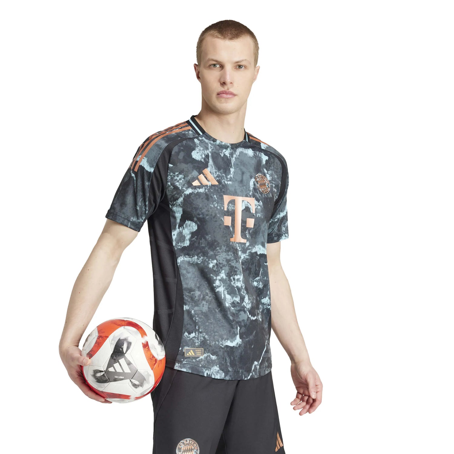 adidas 2024-25 Bayern Munich Men's Authentic Away Jersey (Model - Side)