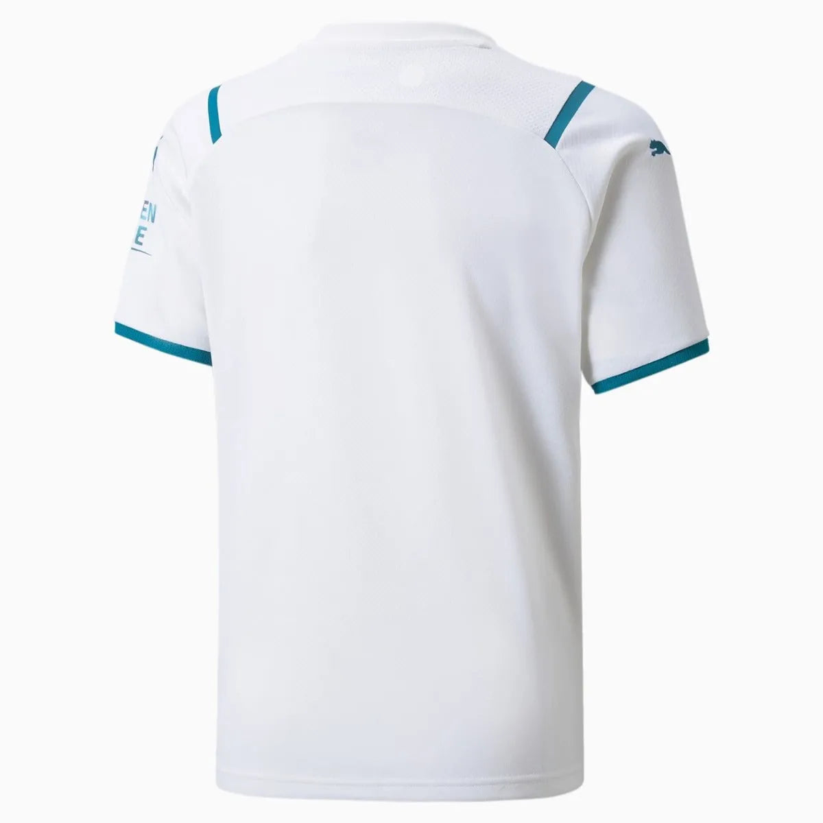 Puma 2021-22 Manchester City Youth Away Jersey - White (Back)