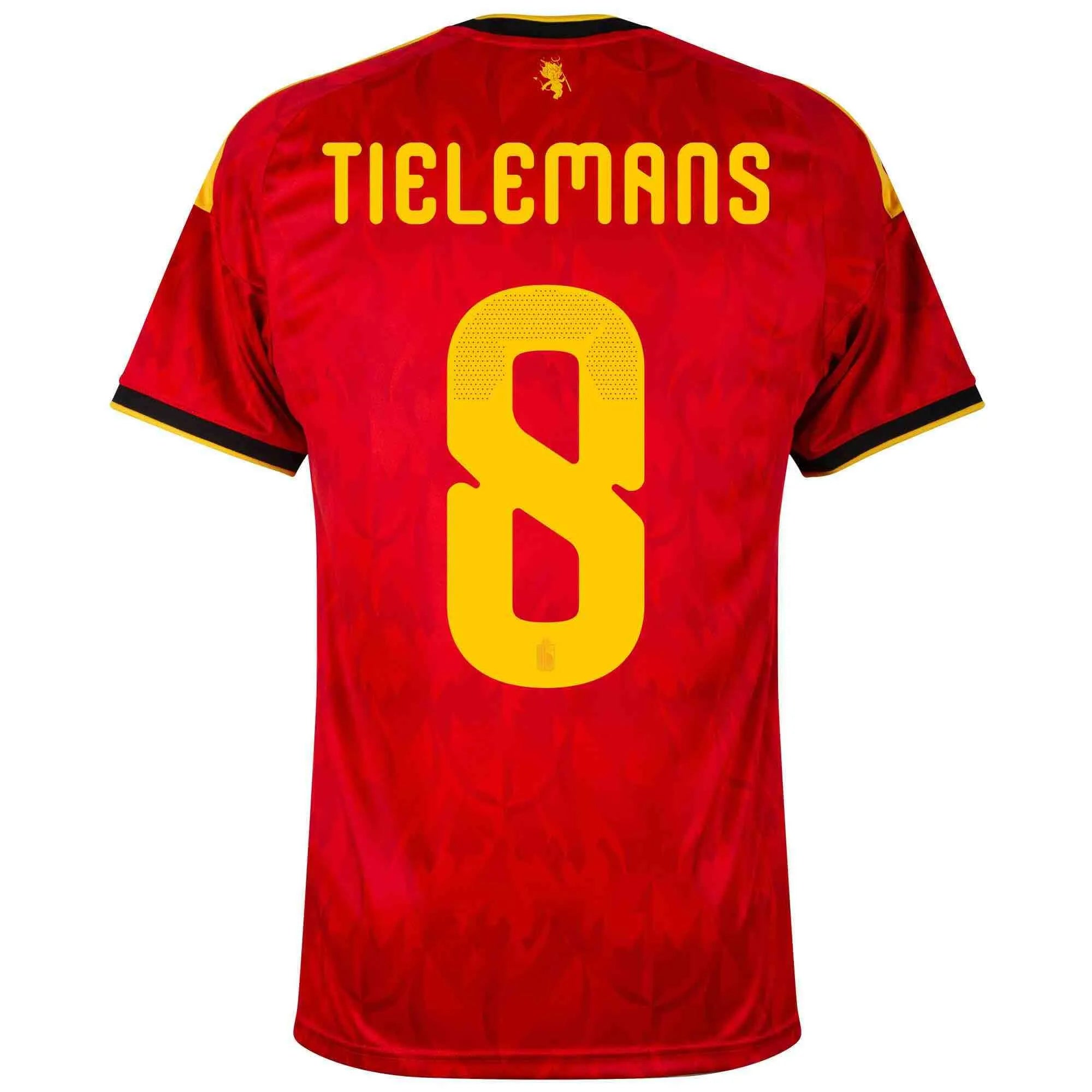 adidas 2026 Belgium Men's Stadium Home Soccer Jersey (Tielemans)