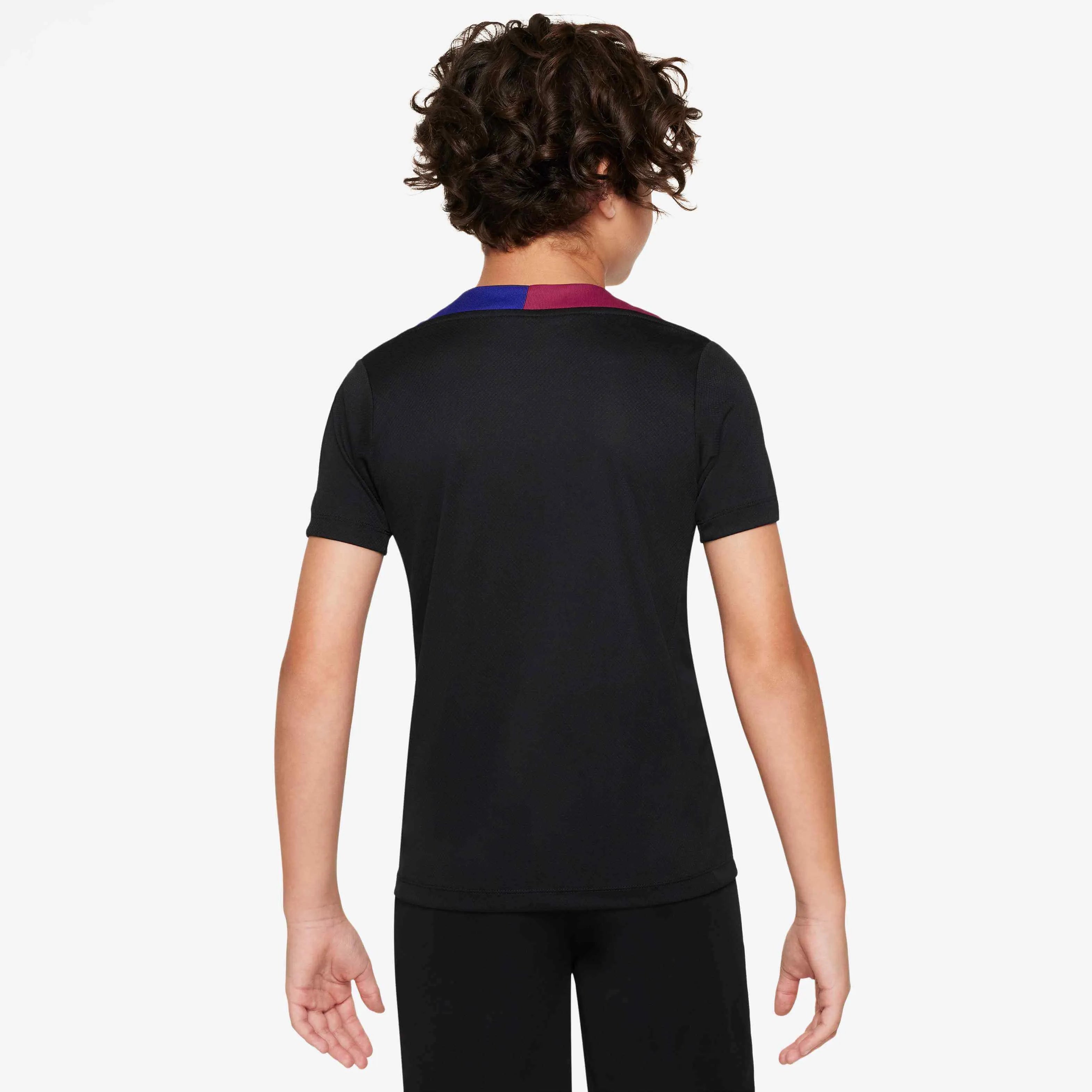 Nike 2024-25 Barcelona Youth Strike Top Black (Model - Back)
