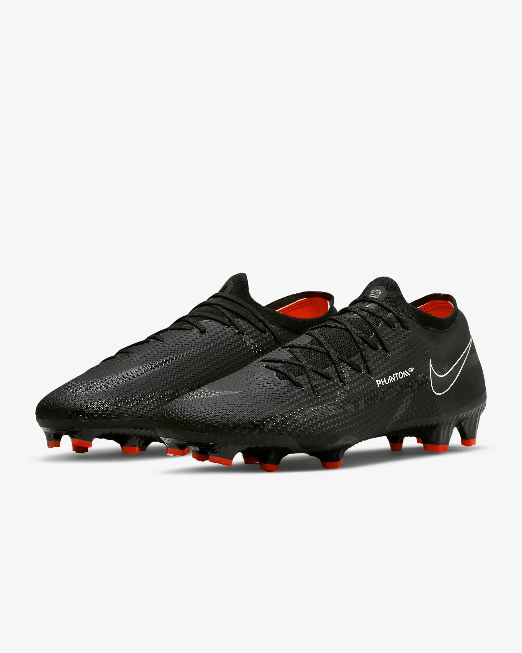 Nike Phantom GT2 Pro FG - Black-Smoke Grey (Pair - Diagonal)