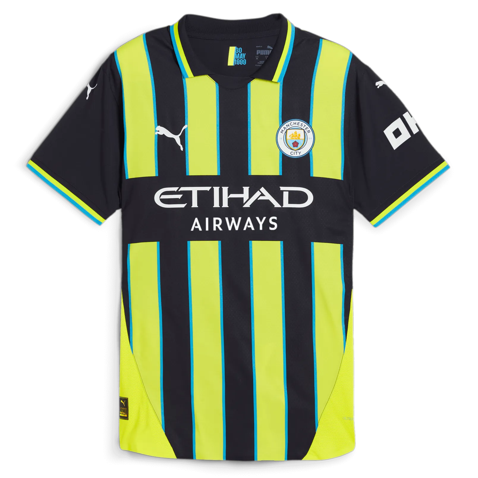 Puma 2024-25 Manchester City Men's Authentic Away Jersey (Front)